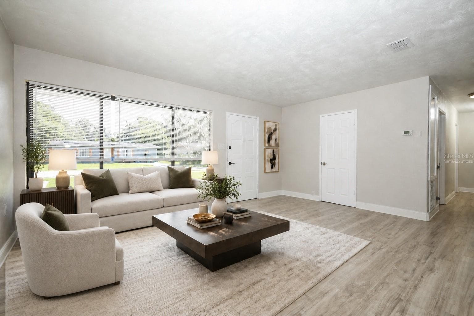 Virtually Staged-Living Room - 506 S ELSASSER ST, DELAND