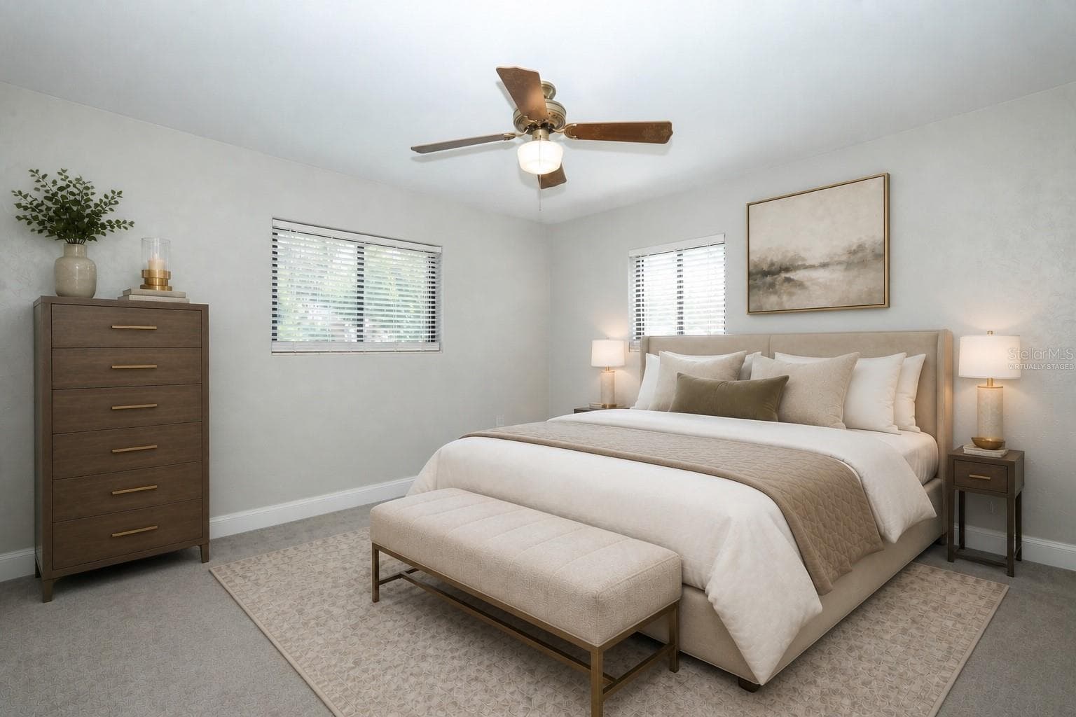 Virtually Staged-Primary Bedroom - 506 S ELSASSER ST, DELAND