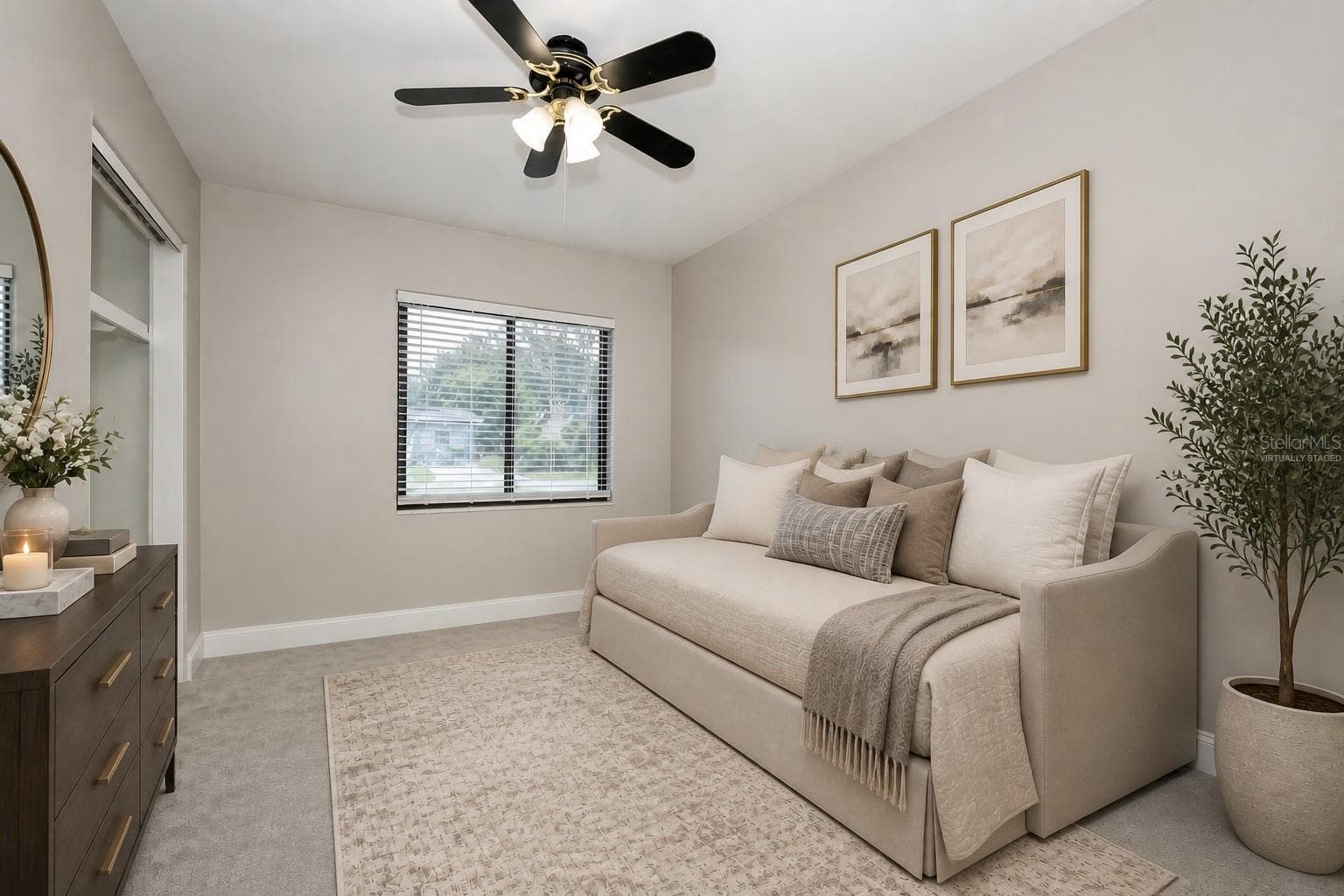 Virtually Staged-Bedroom 2 - 506 S ELSASSER ST, DELAND