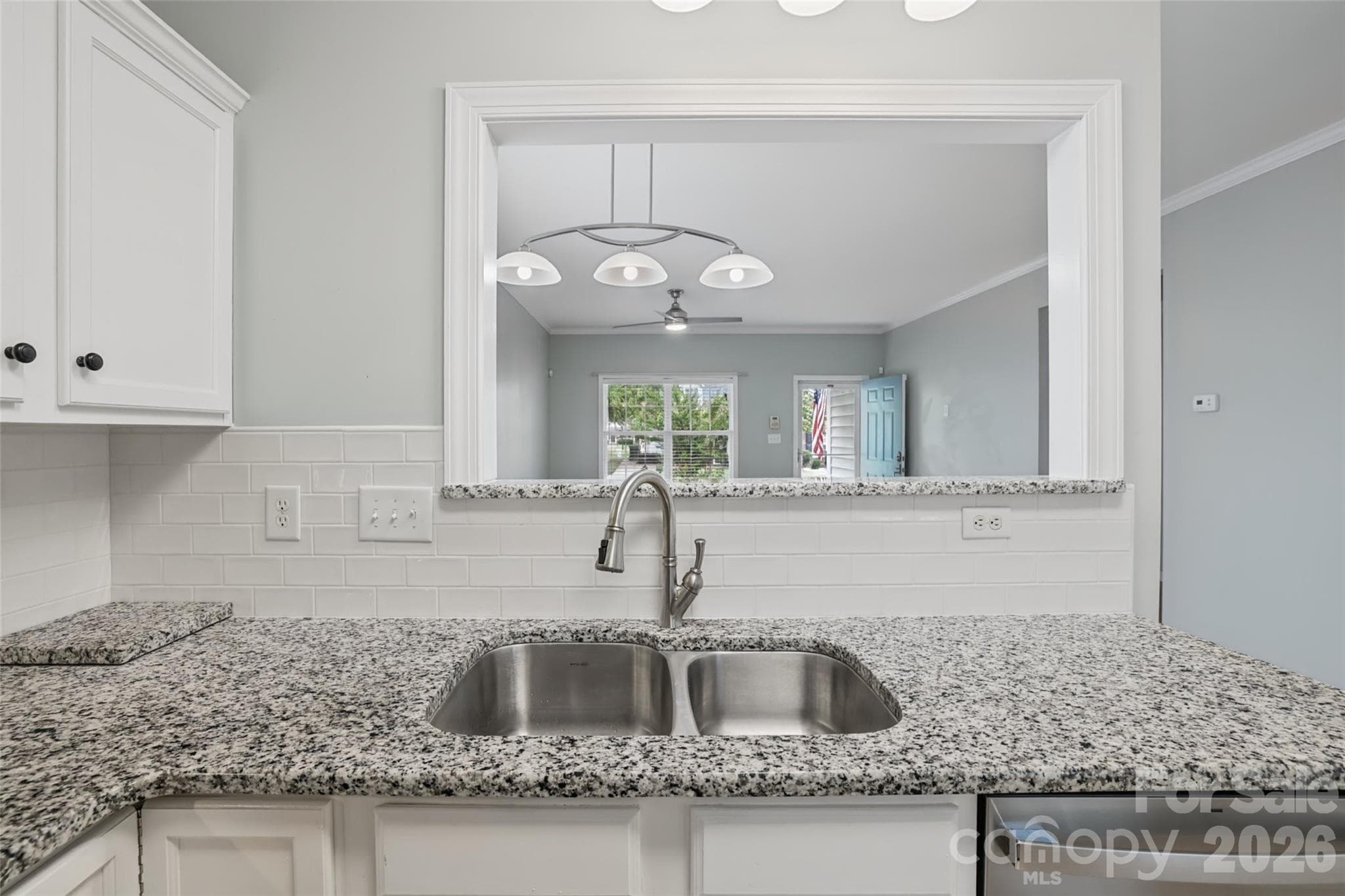 Kitchen - view from sink - 1720 Clemmon Sanders Circle, Rock Hill