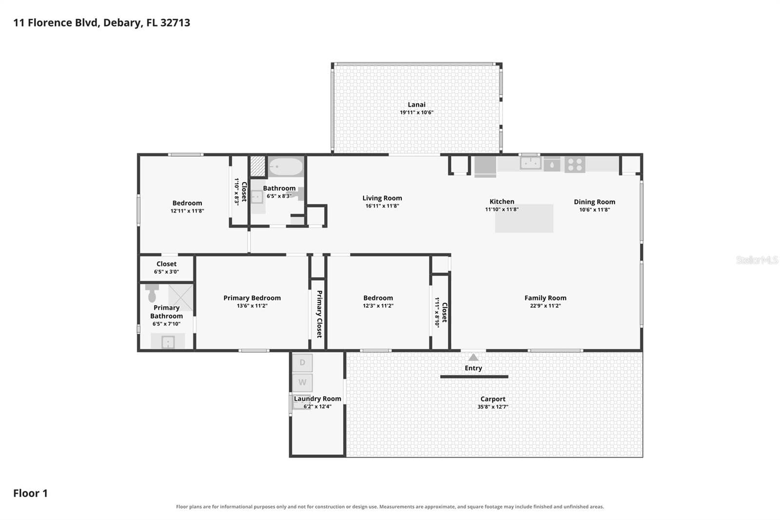 Floorplan - 11 FLORENCE BLVD, DEBARY