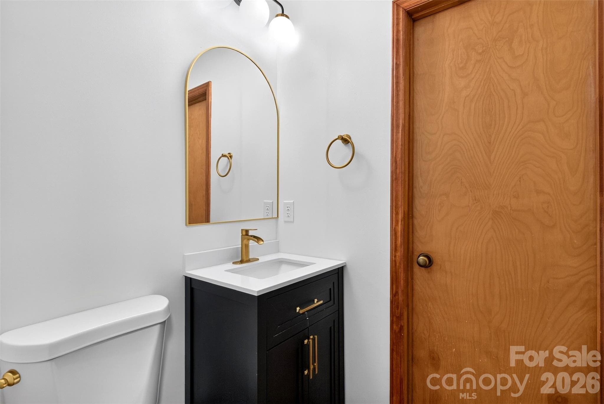 Main floor updated powder room - 39 Spooks Branch Extension, Asheville