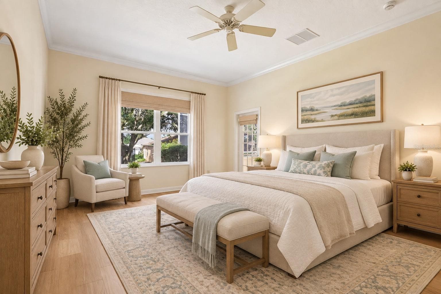 Virtual - Primary Bedroom - 24445 MADEWOOD AVE, LEESBURG