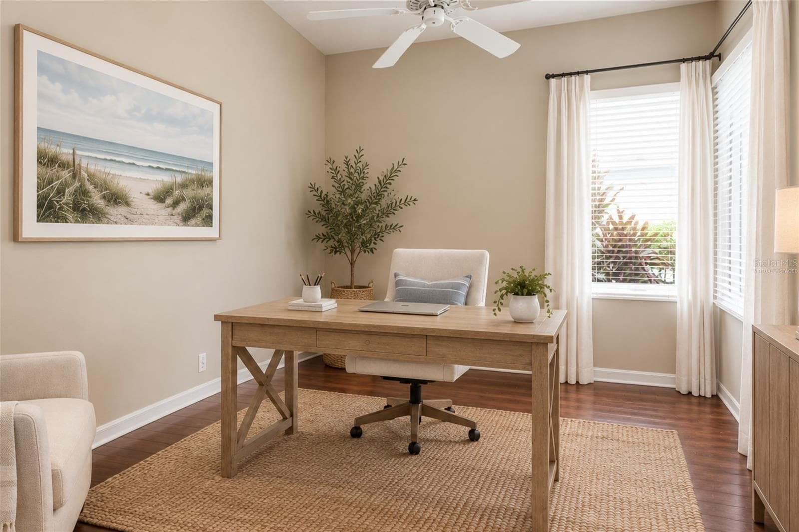 Virtually staged private den - 8728 52ND DR E, BRADENTON