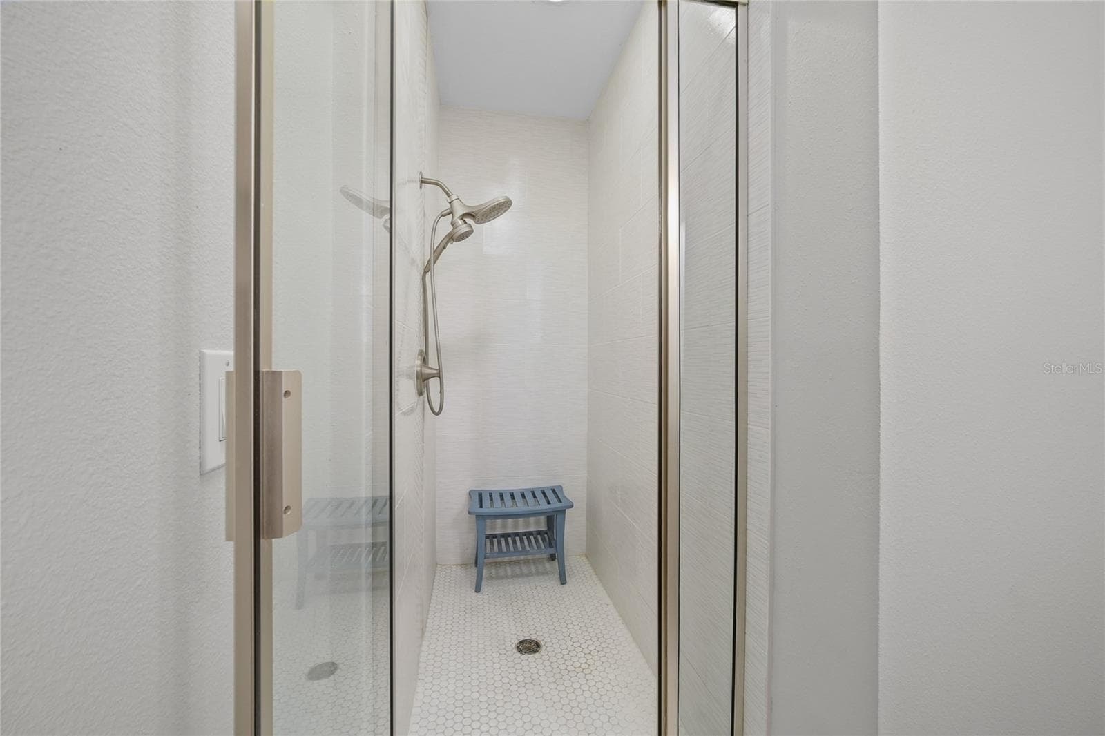 Private Guest Ensuite with beautifully updated shower and new flooring throughout - 4625 LEGACY PARK DR, TAMPA