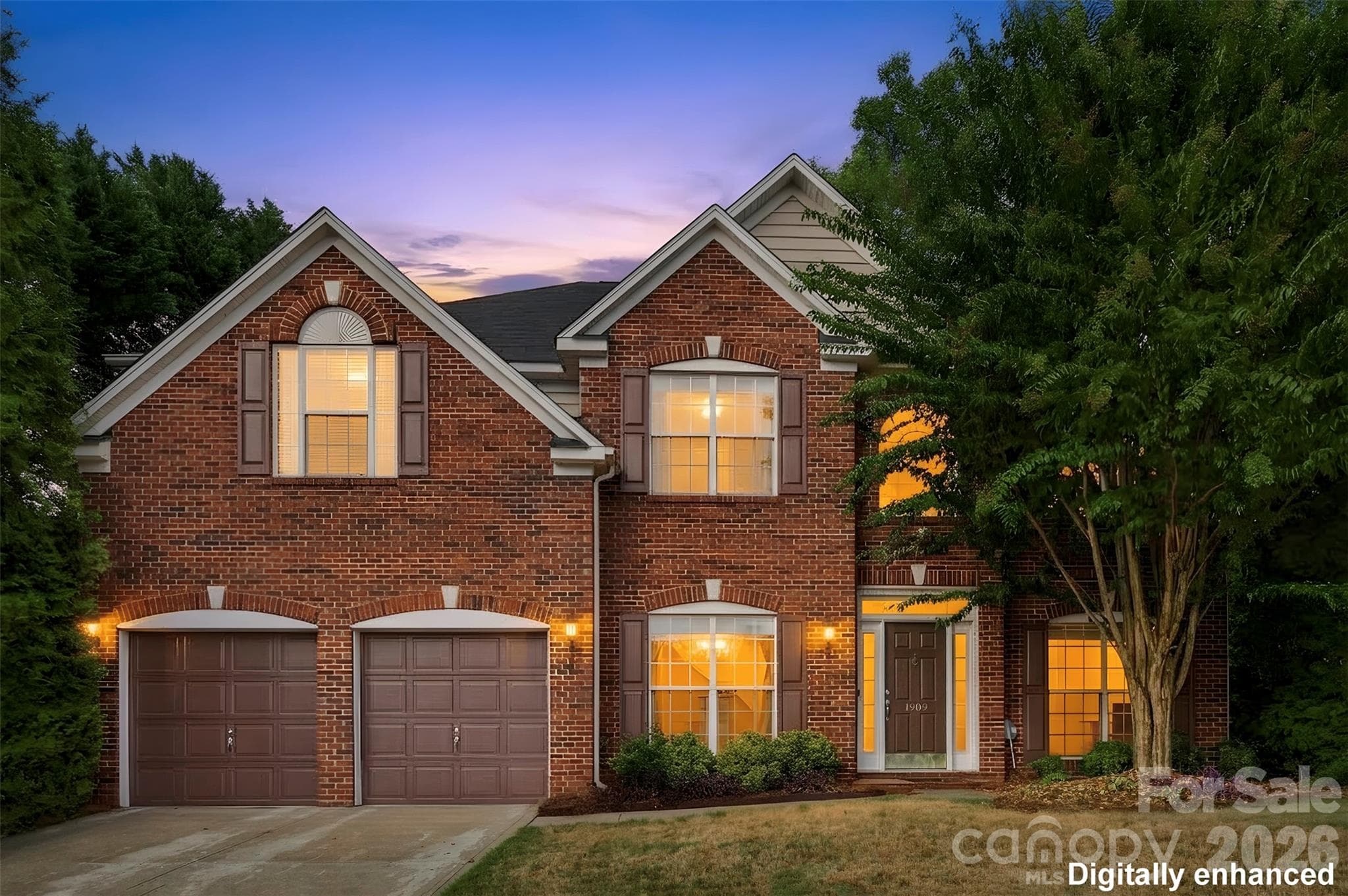 Twilight enhanced photo - 1909 Oroville Court, Charlotte