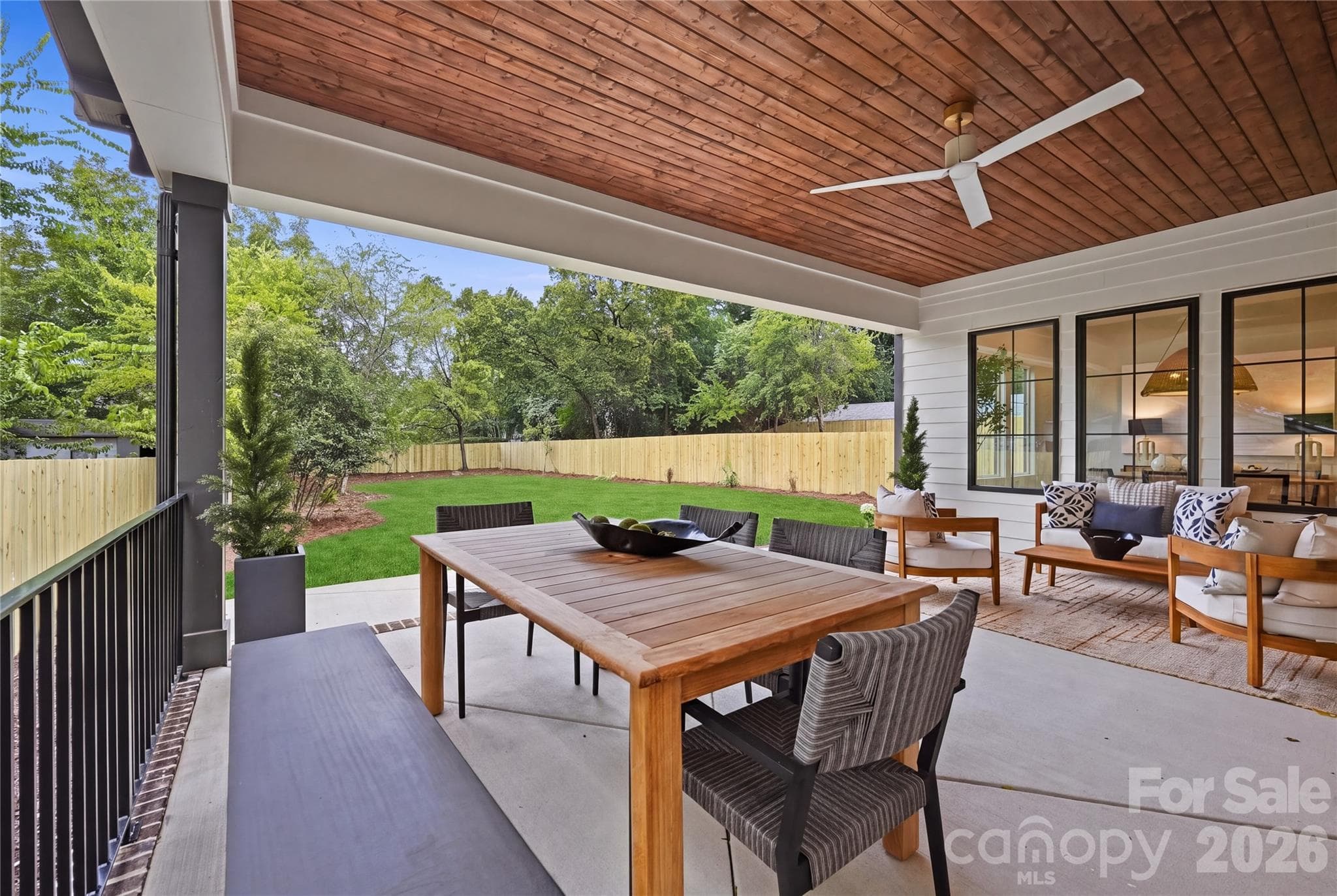 Covered patio - 1115 Lomax Avenue, Charlotte