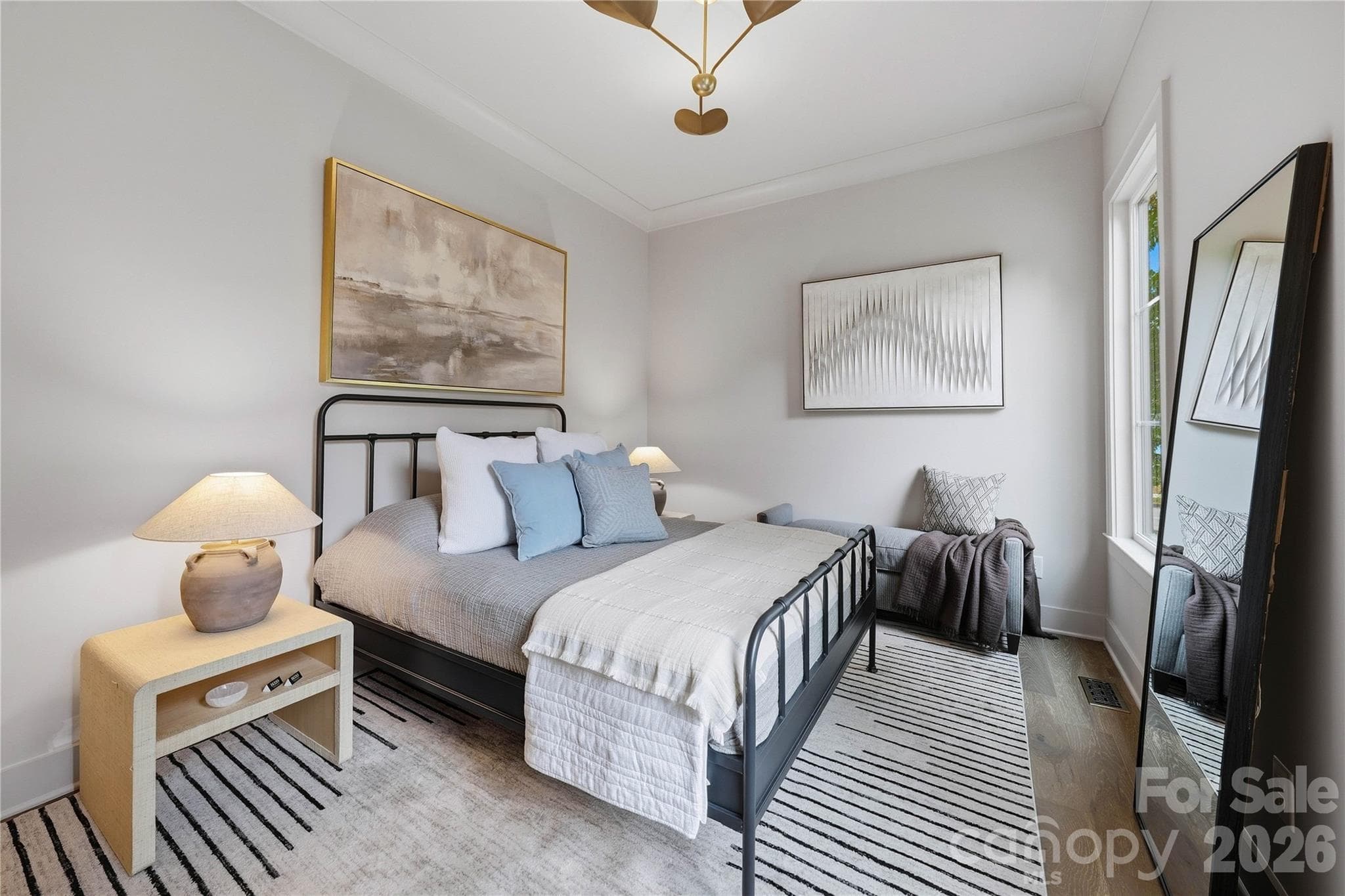Main-level guest bedroom / office - 1115 Lomax Avenue, Charlotte