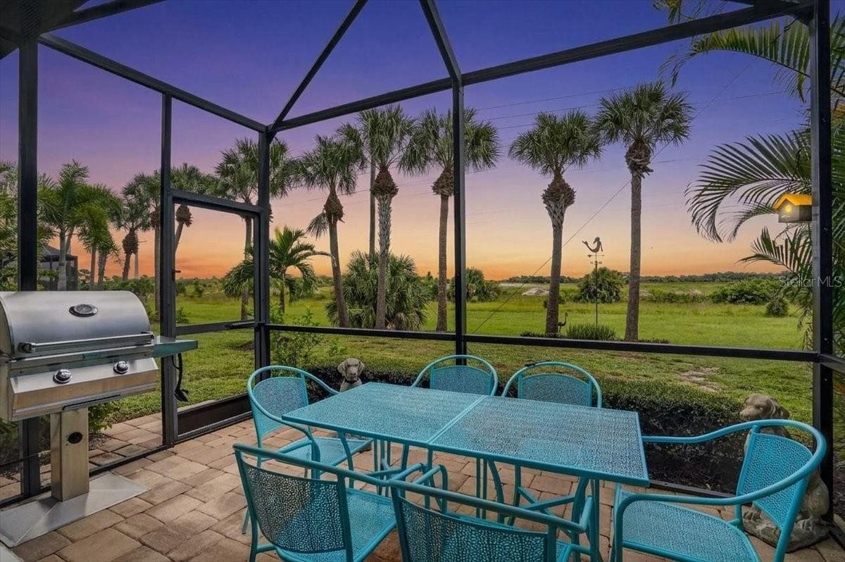 View From Lanai at Twilight - 11241 MCDERMOTT CT, ENGLEWOOD