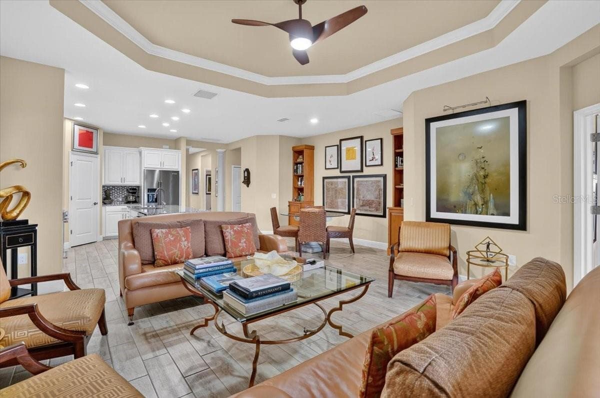 Living Room With View to Kitchen - 11241 MCDERMOTT CT, ENGLEWOOD