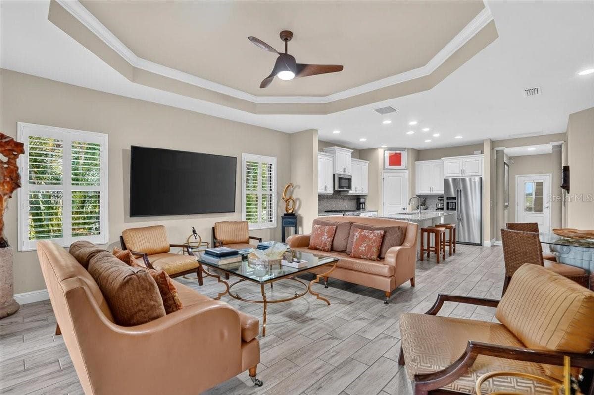 Living Room With View to Kitchen - 11241 MCDERMOTT CT, ENGLEWOOD