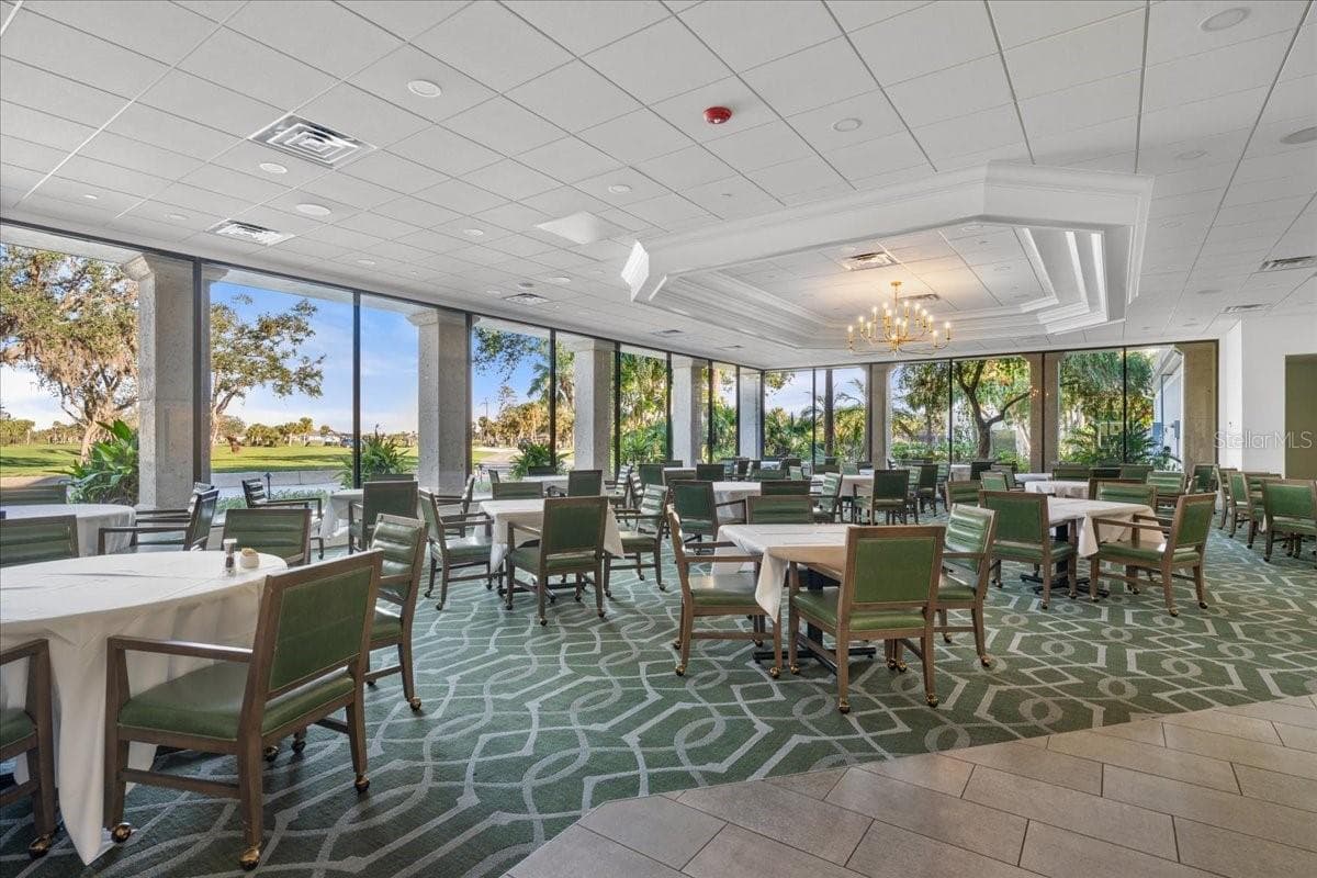Dining Room With Golf Course View - 11241 MCDERMOTT CT, ENGLEWOOD