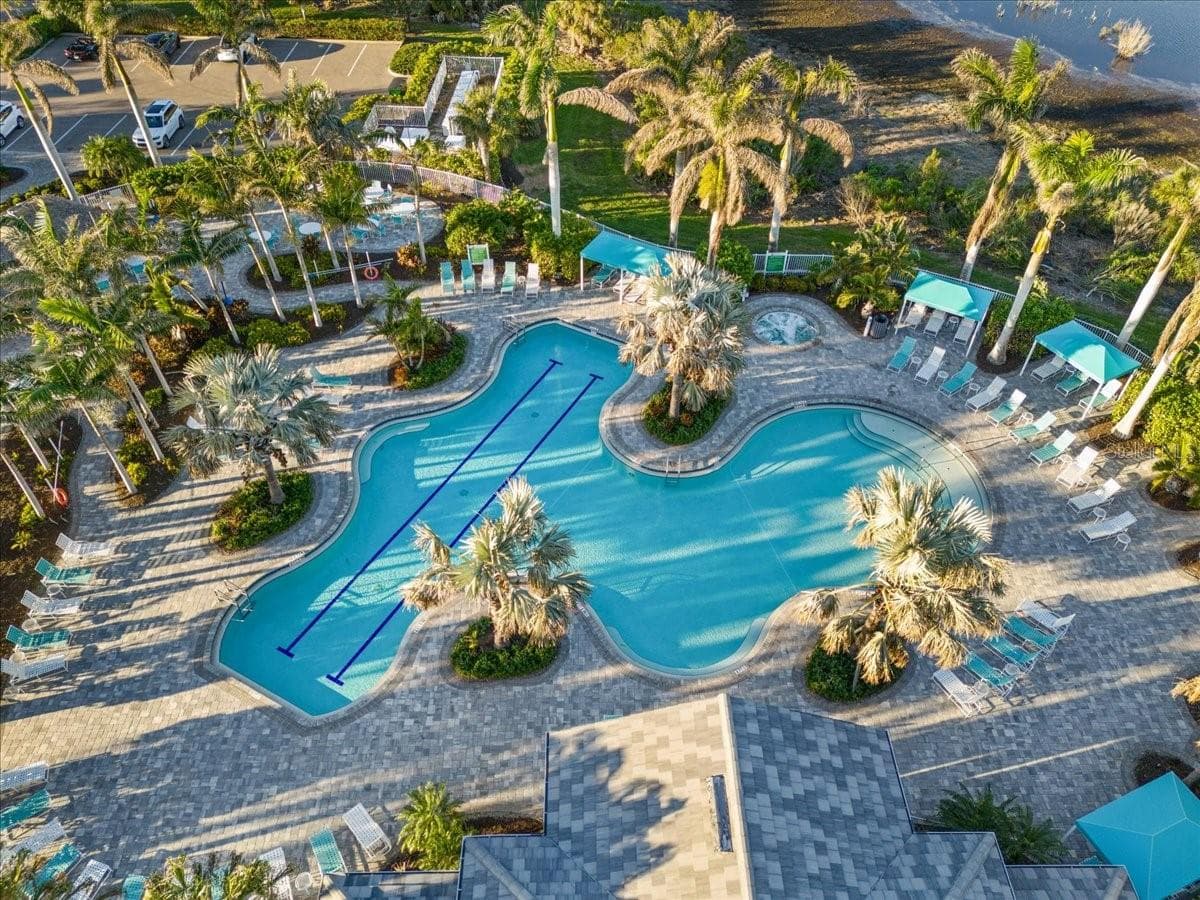 The Resort Pool With Lounge Chairs - 11241 MCDERMOTT CT, ENGLEWOOD