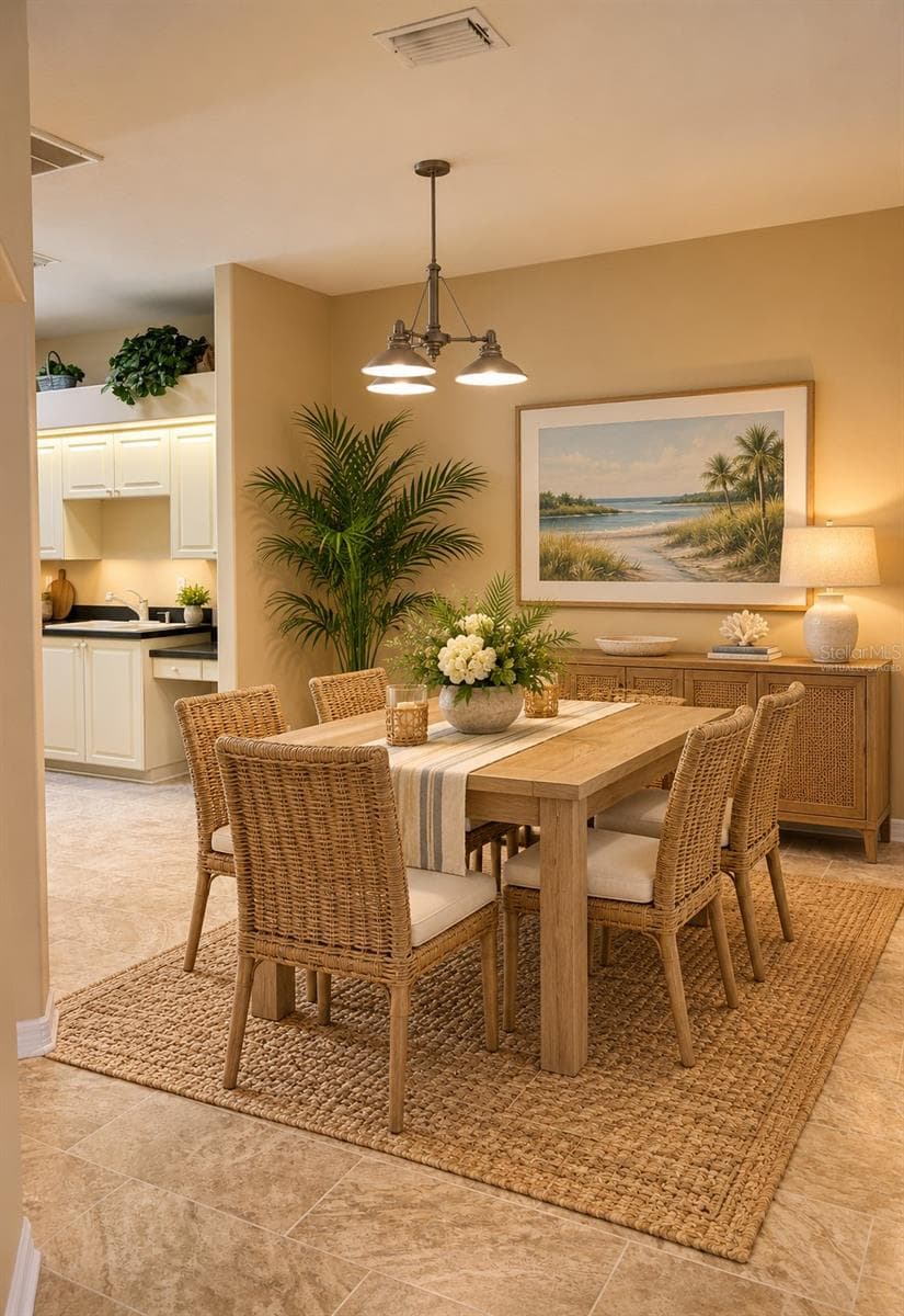 ** Virtually Staged Dining Room ** - 4343 LAKESHORE DR, PALM HARBOR