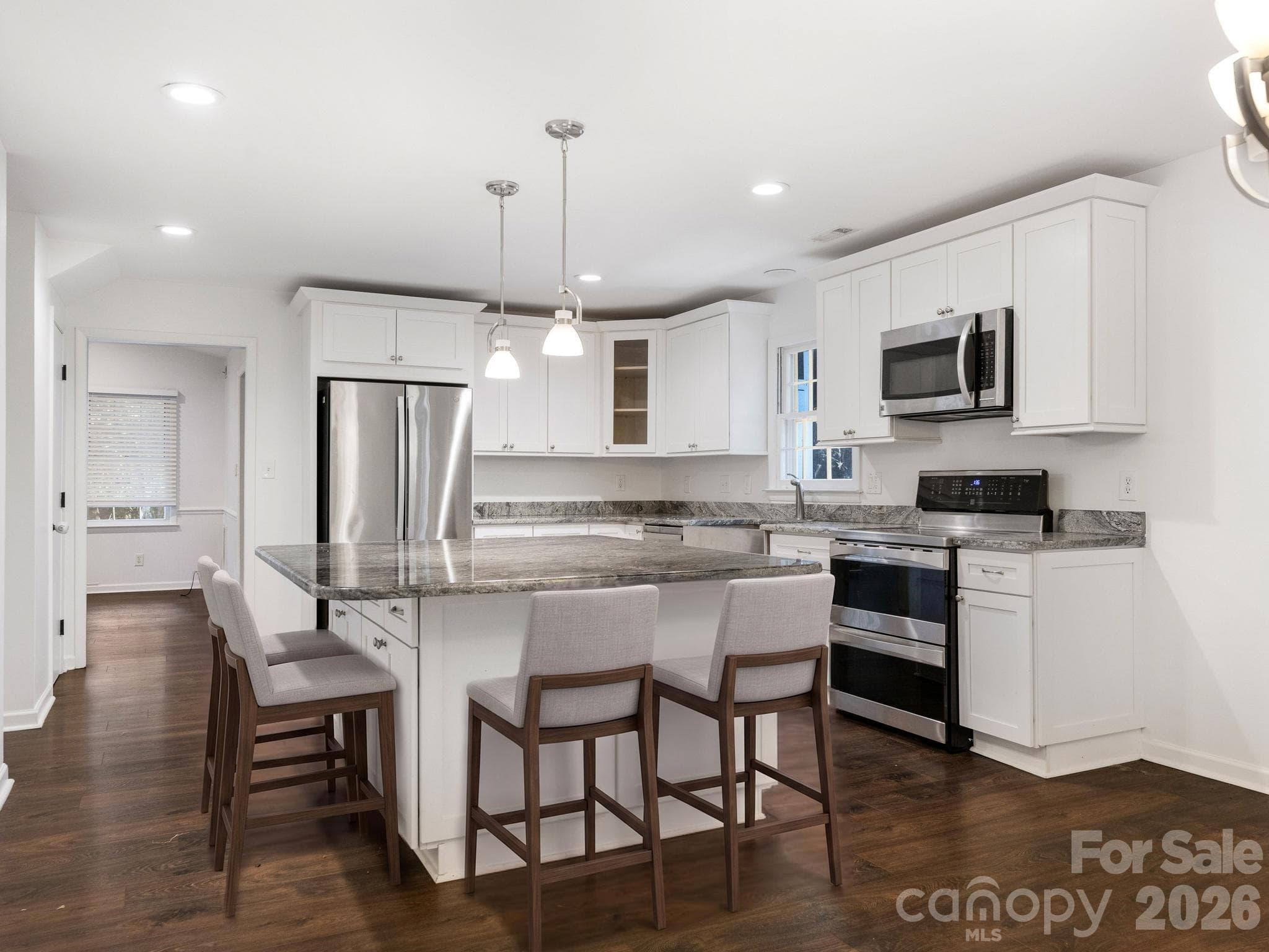 Virtually Staged Kitchen - 8319 Braeside Court, Charlotte