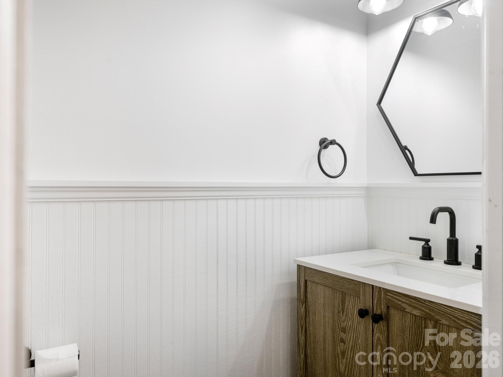 Powder Room - 8319 Braeside Court, Charlotte