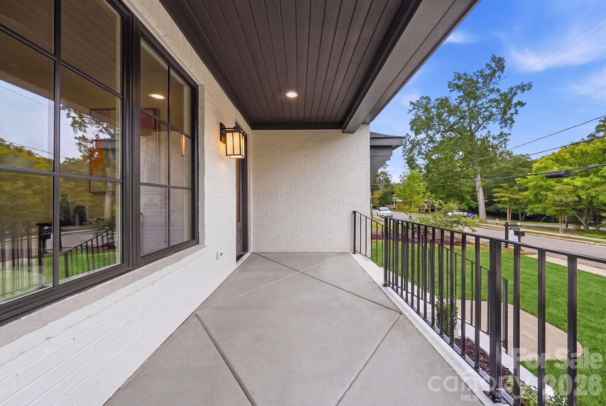 Covered front porch - 1117 Lomax Avenue, Charlotte