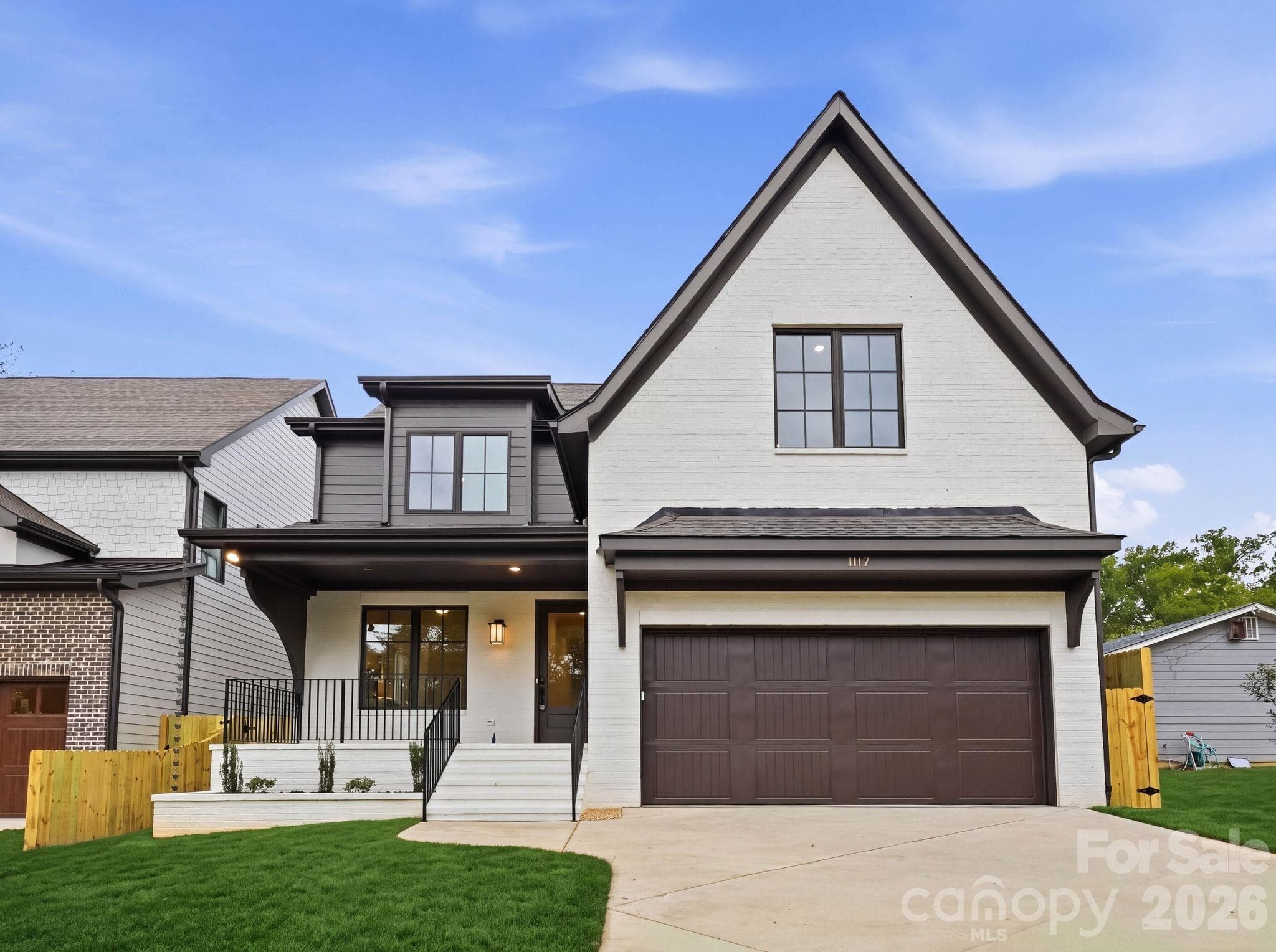 Daytime front exterior - 1117 Lomax Avenue, Charlotte