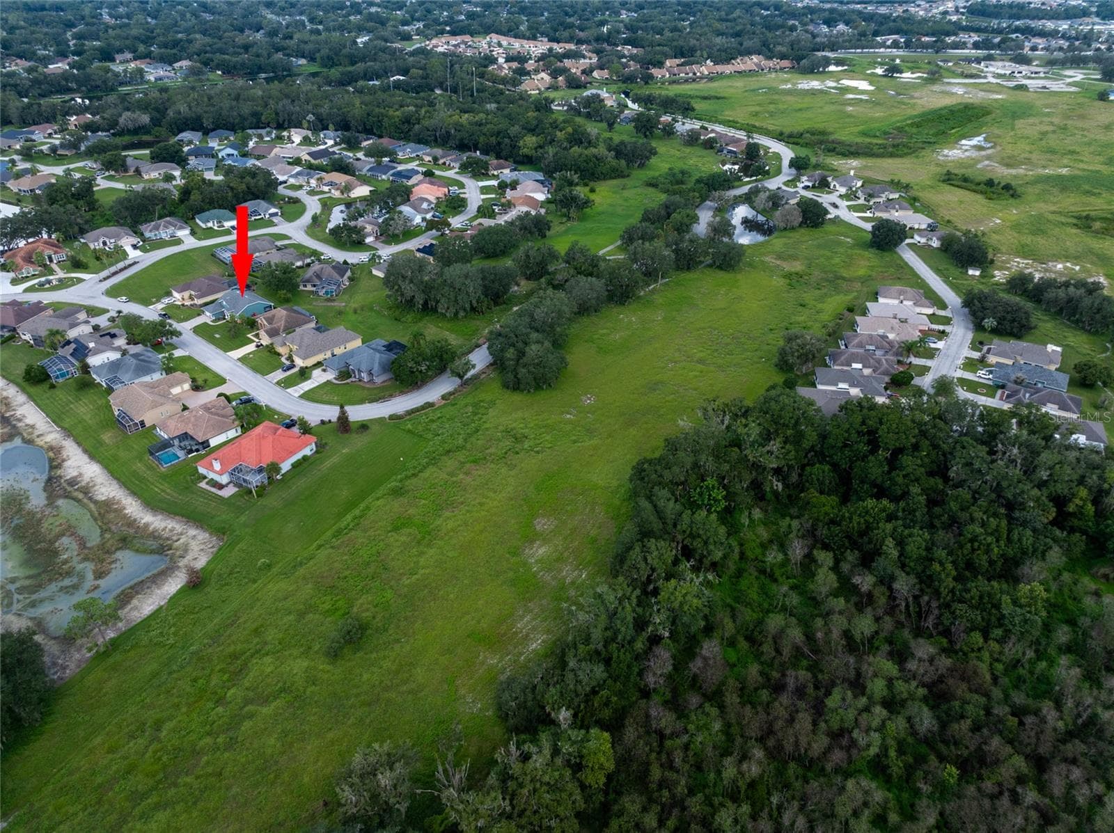 Aerial view of community. - 4465 FAIRWAY OAKS DR, MULBERRY