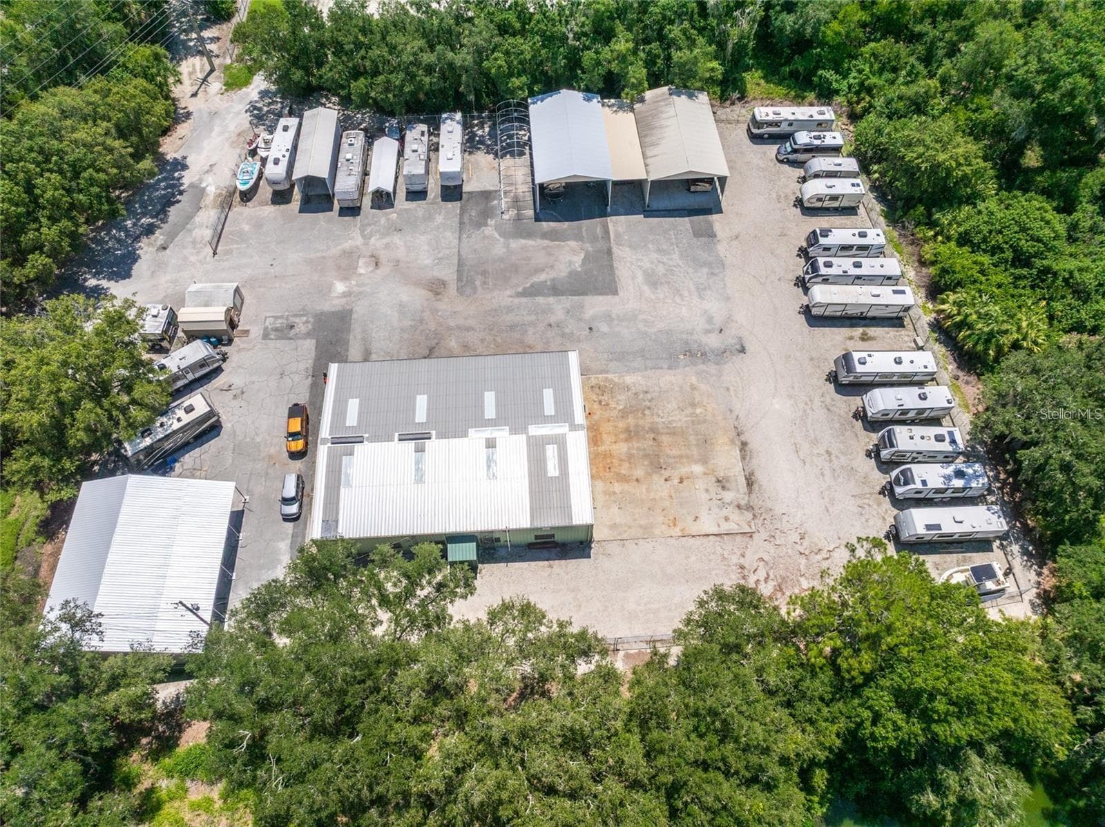 Storage next to the community with RV, Boat and storage units. - 4465 FAIRWAY OAKS DR, MULBERRY