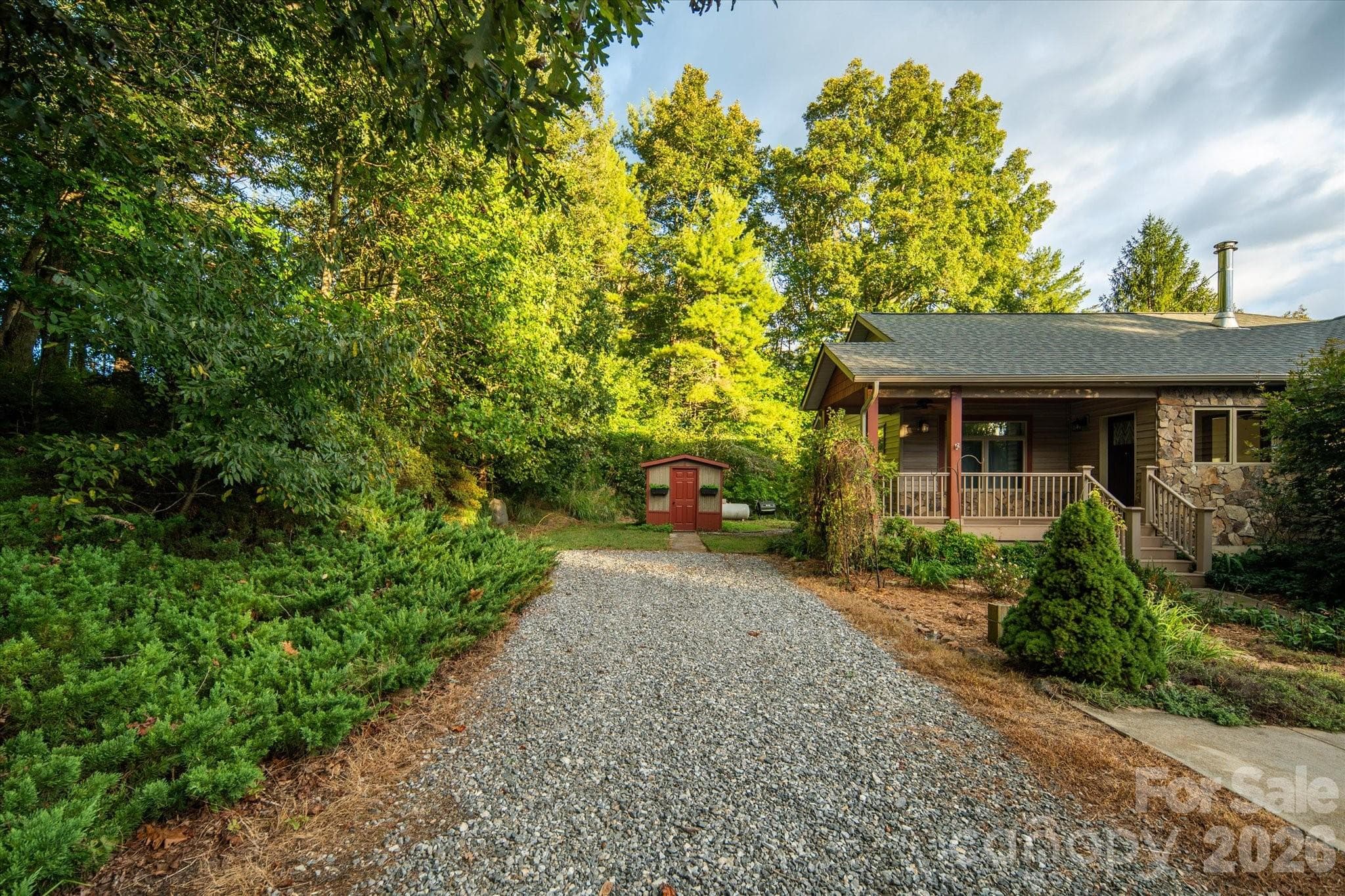 ample parking, gorgeous enterance - 47 Sams Road, Weaverville