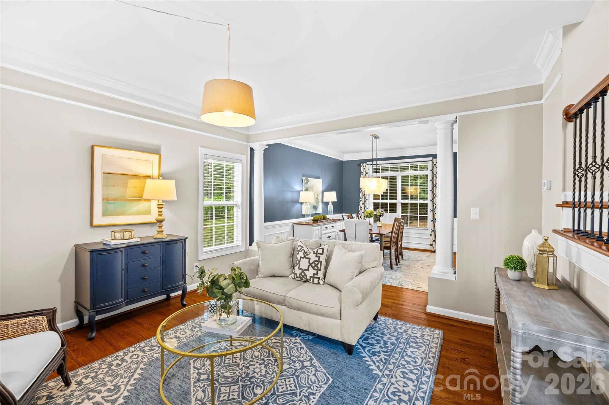 Living room - 11424 Innes Court, Charlotte