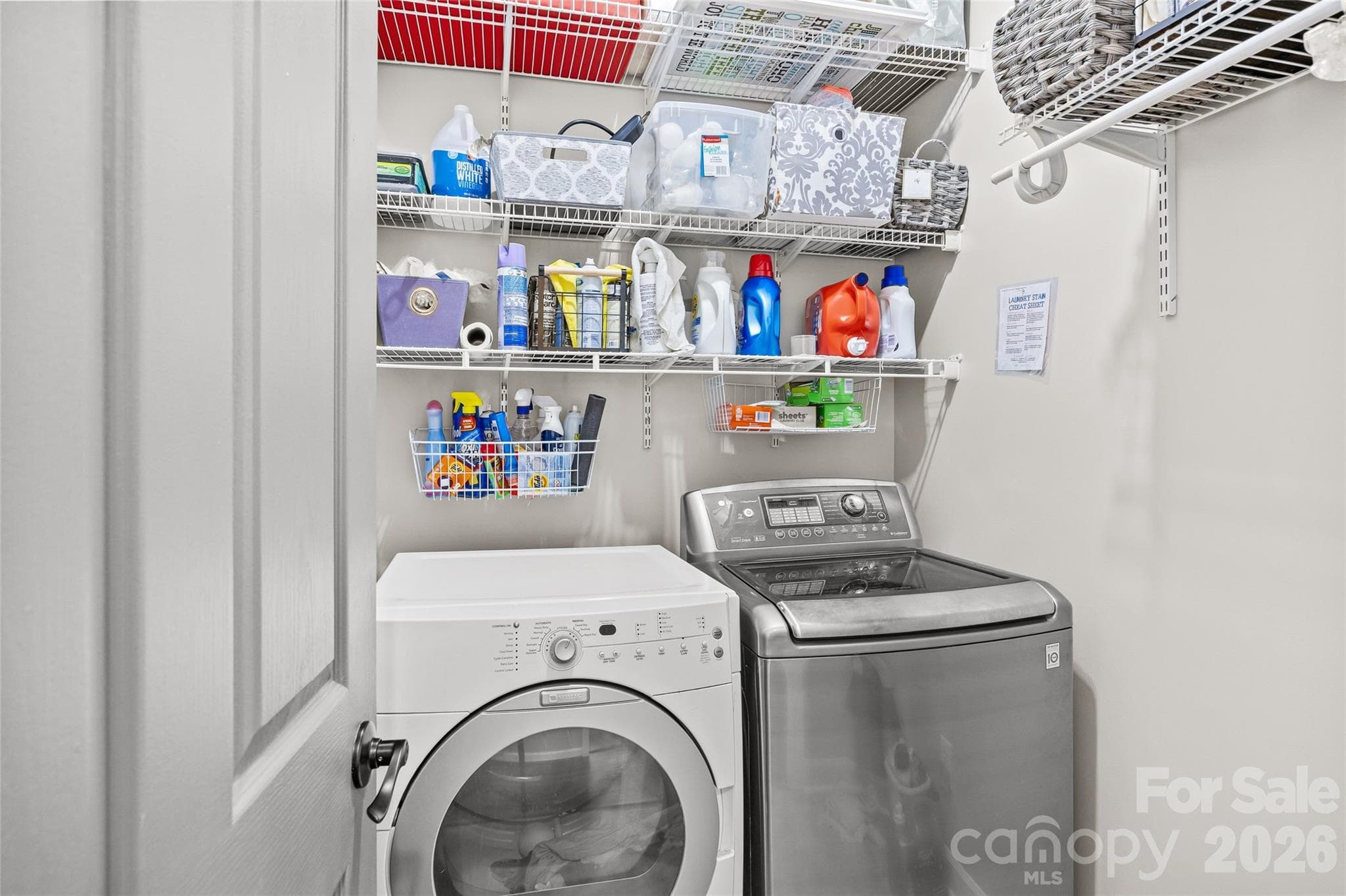 Laundry room same level as primary bedroom - 11424 Innes Court, Charlotte