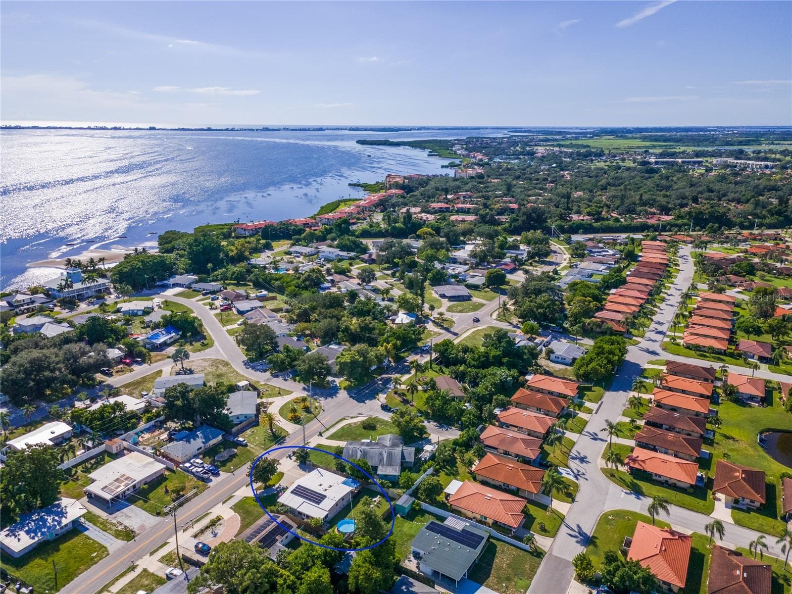 Ariel view with proximity to Sarasota Bay - 3019 FLORIDA BLVD, BRADENTON