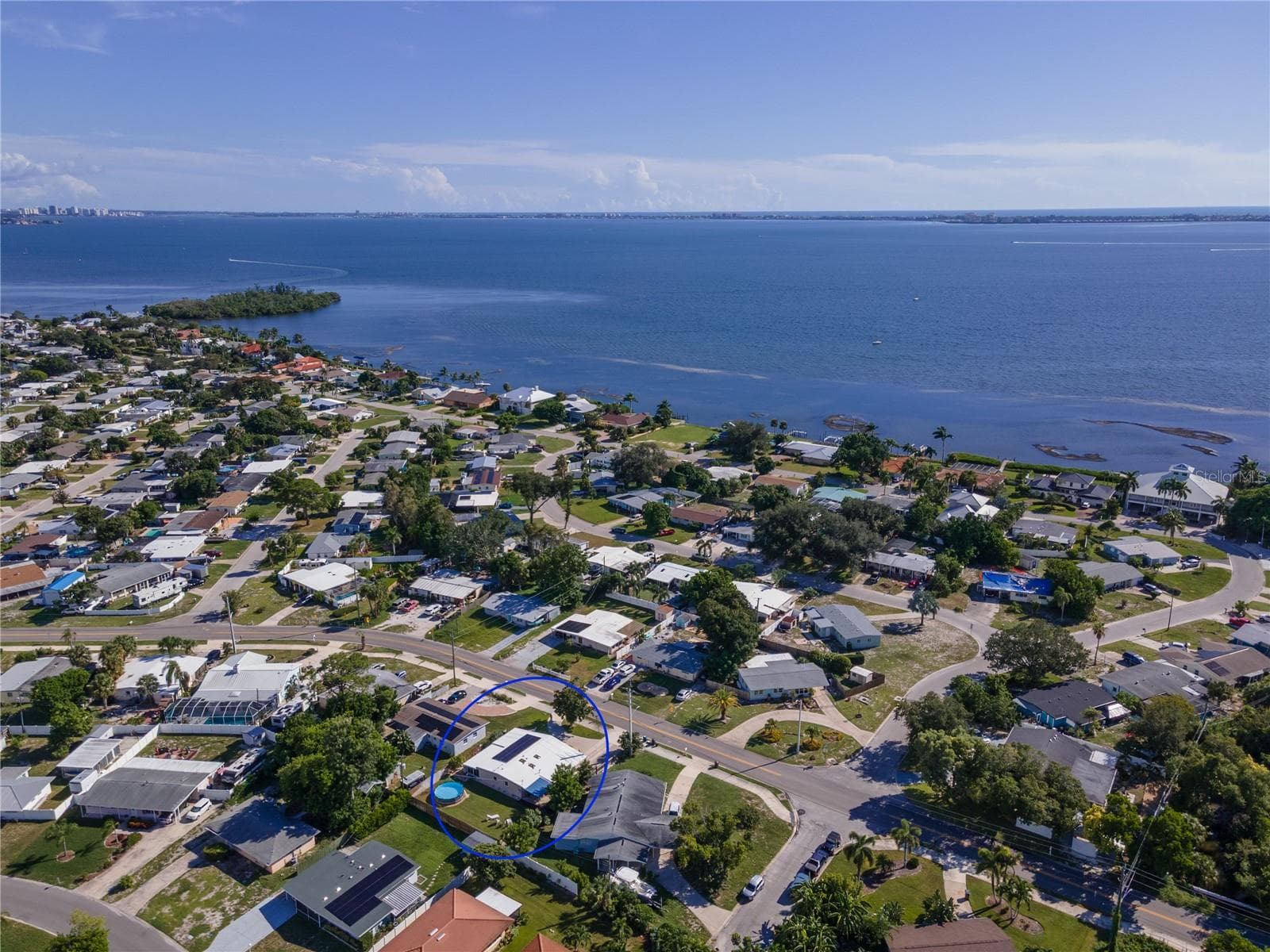 Ariel view with proximity to Sarasota Bay - 3019 FLORIDA BLVD, BRADENTON