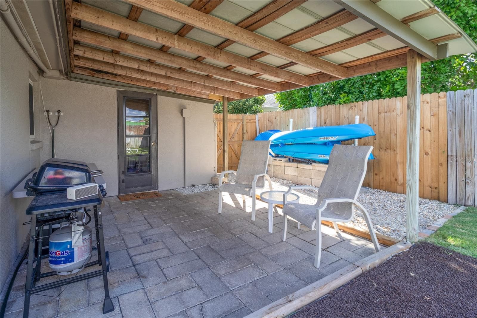 Coverd backyard deck - 3019 FLORIDA BLVD, BRADENTON