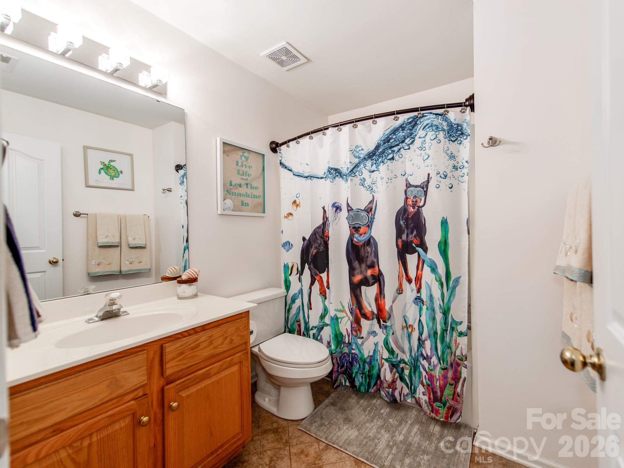 Guest bathroom - 7313 Hannah Alexander Lane, Mint Hill