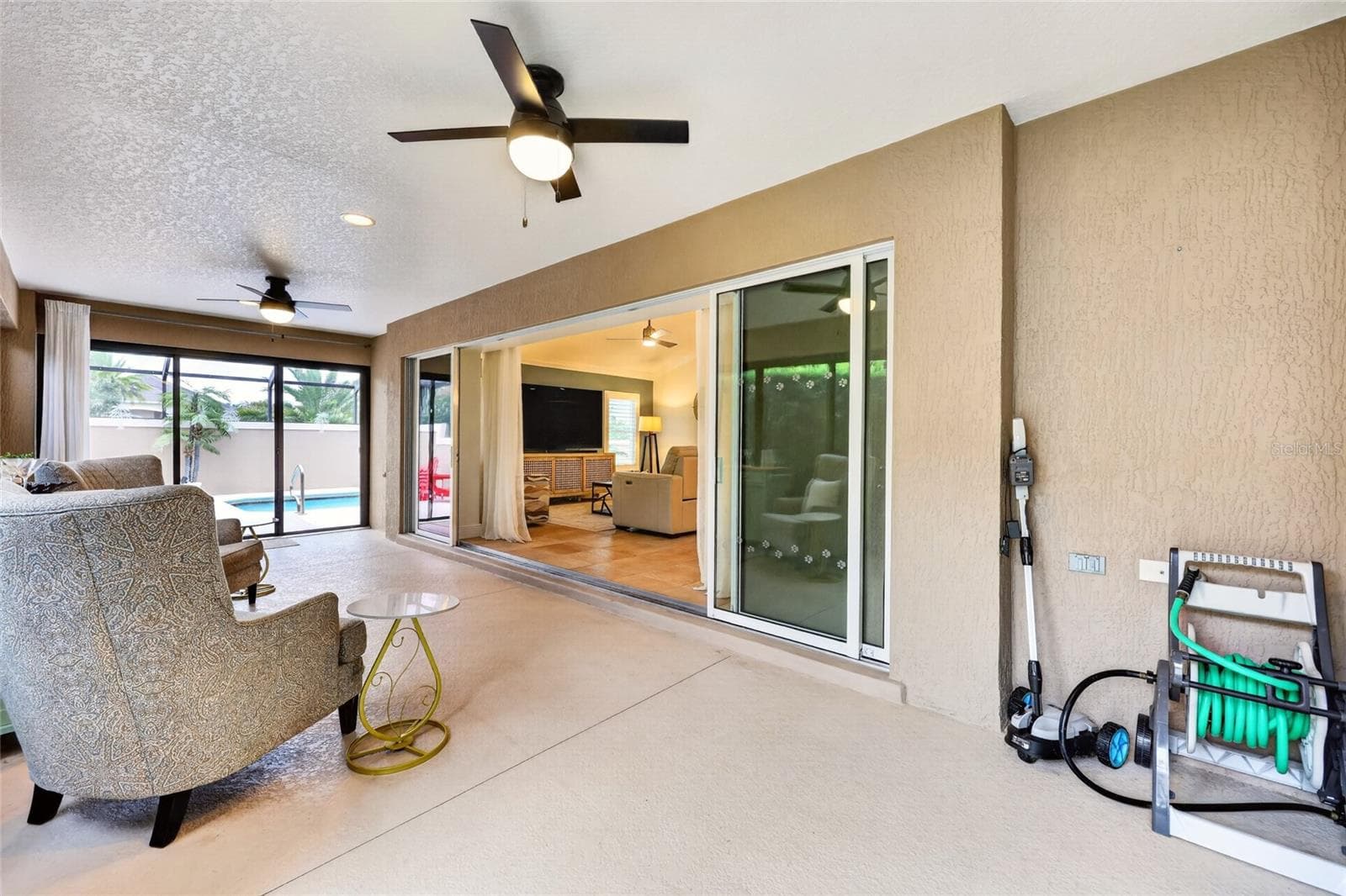 Slide Doors to Living Room - 2084 NORDIC LN, THE VILLAGES