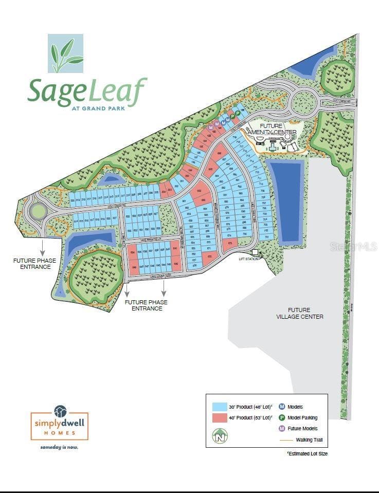 SageLeaf Phase 1 Site Map - 11387 LAKE LOUISA TERRACE, SARASOTA