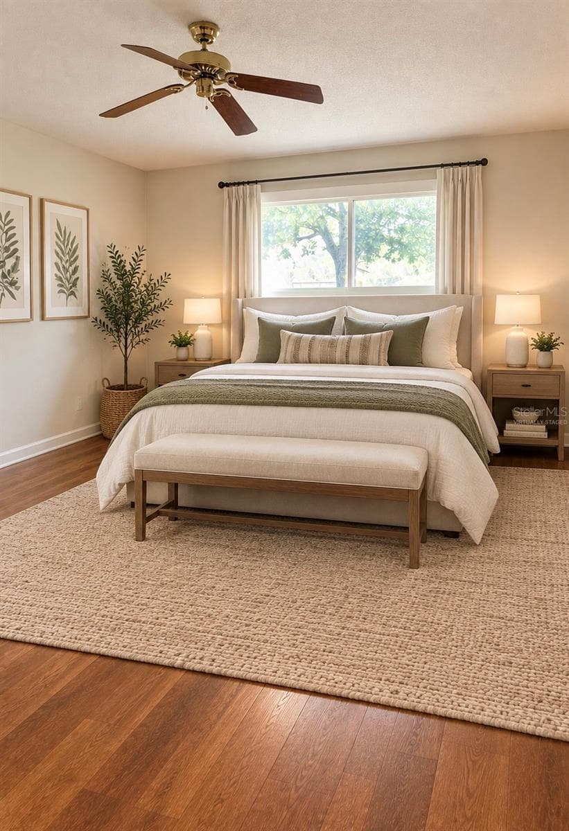 Primary Bedroom - Virtually Staged - 8920 SW 97TH LANE RD #F, OCALA