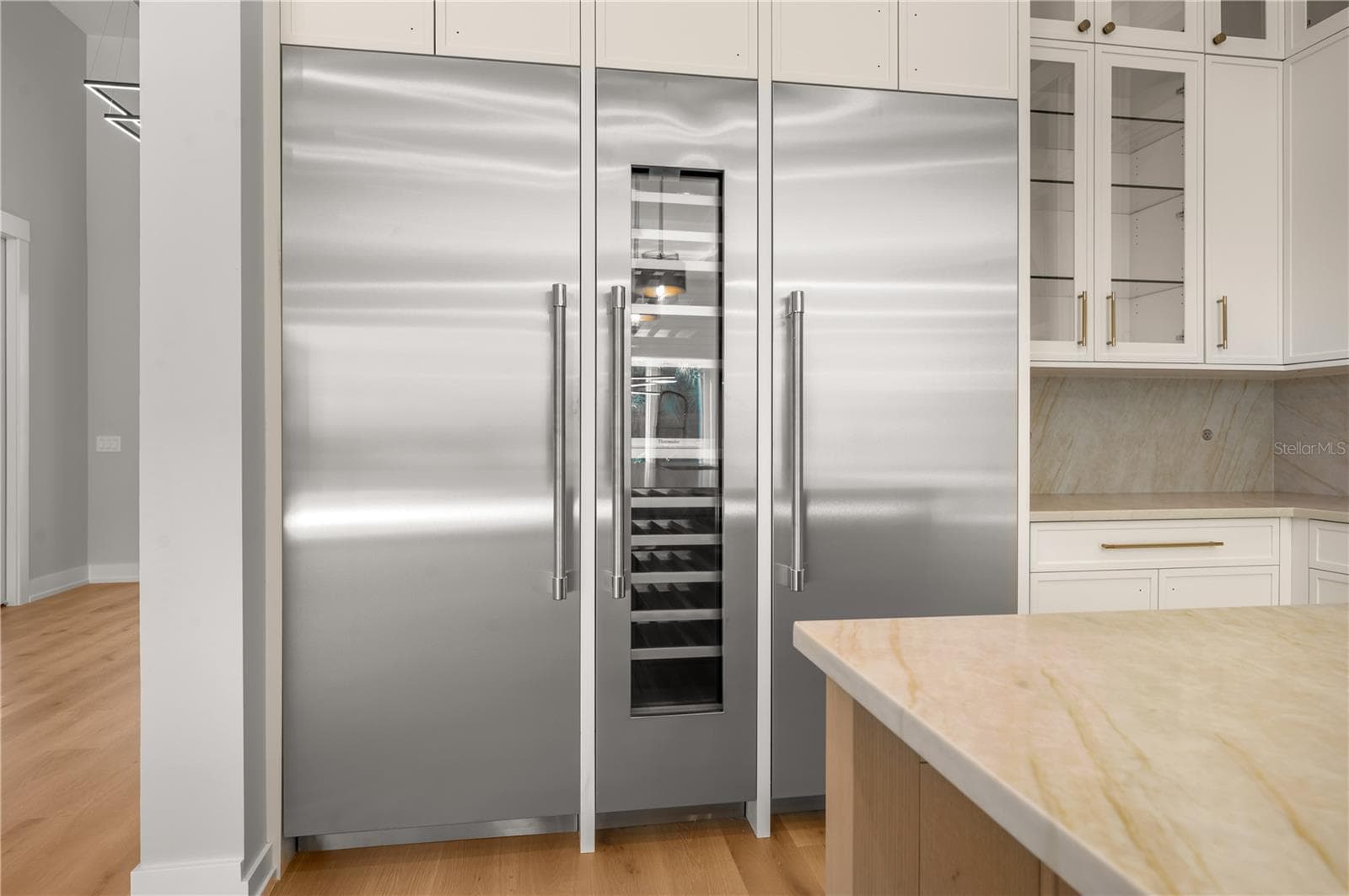Refrigerator, wine fridge, and freezer. - 3360 BAYOU SOUND, LONGBOAT KEY