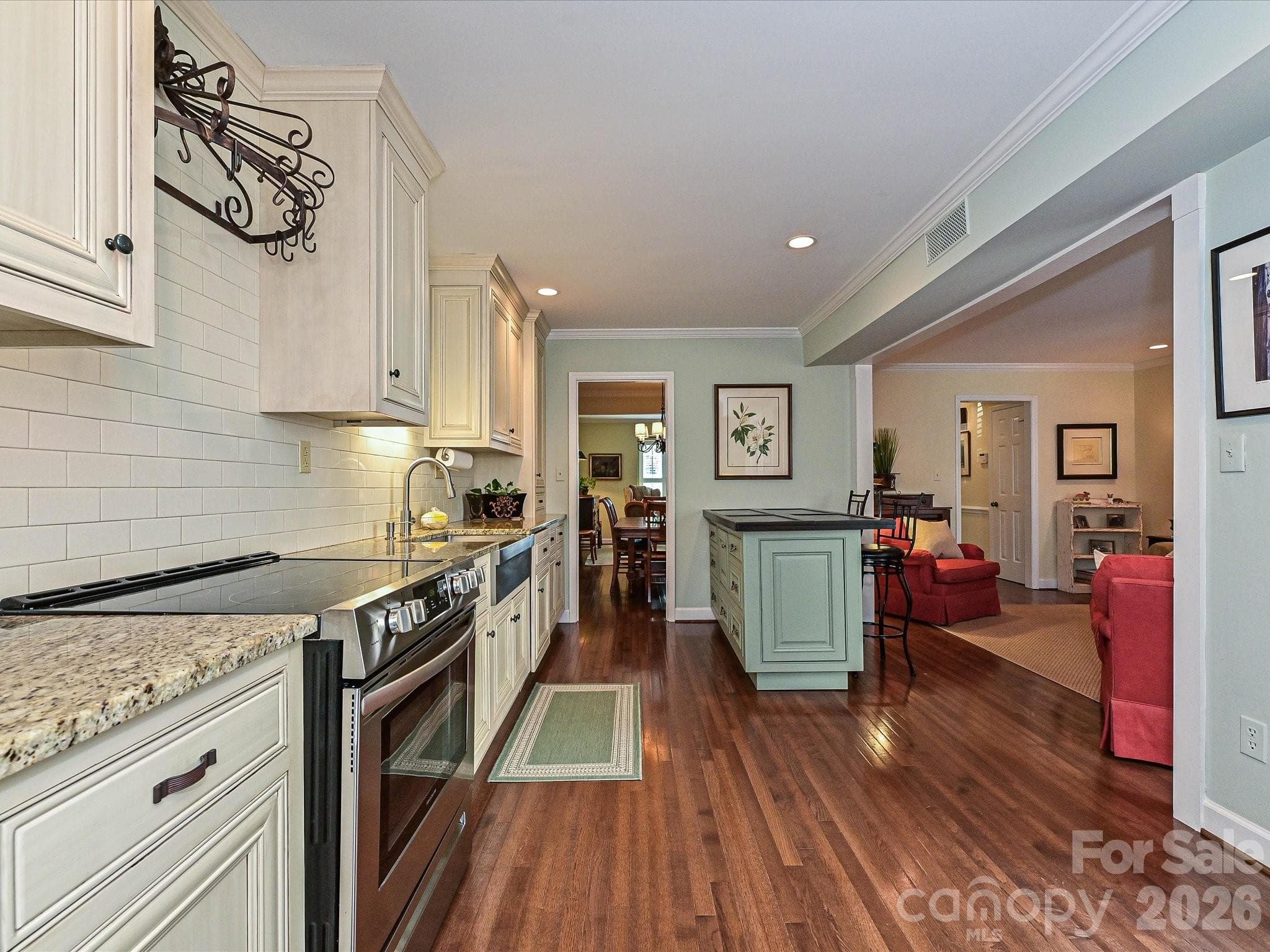 Wall opening to the family room has been enlarged - 4313 Silo Lane, Charlotte