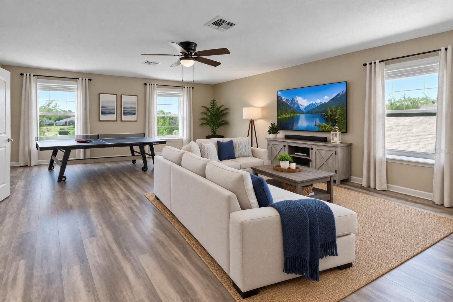Staged Upstairs bonus room - 337 ORCHARD HILL ST, DELAND