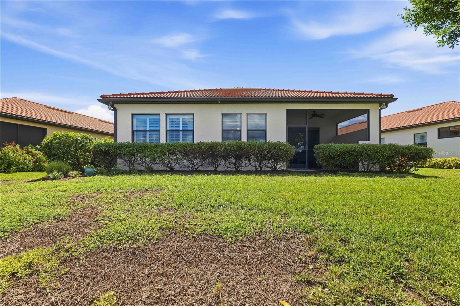 Back of the home - large enough for a pool and lanai - 23739 WAVERLY CIR, VENICE