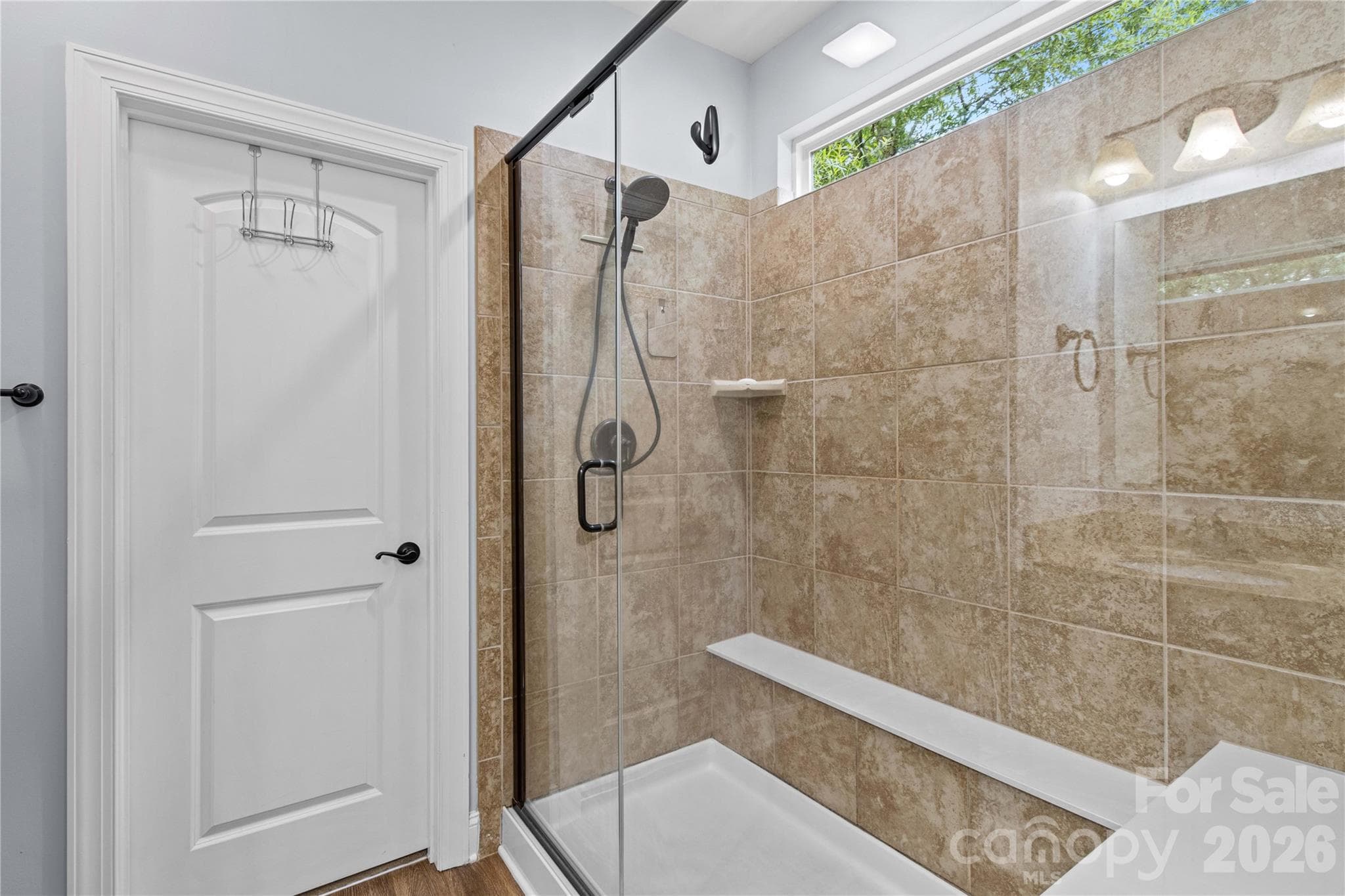 Huge Glass and Tiled Shower - 111 Paradise Hills Circle, Mooresville