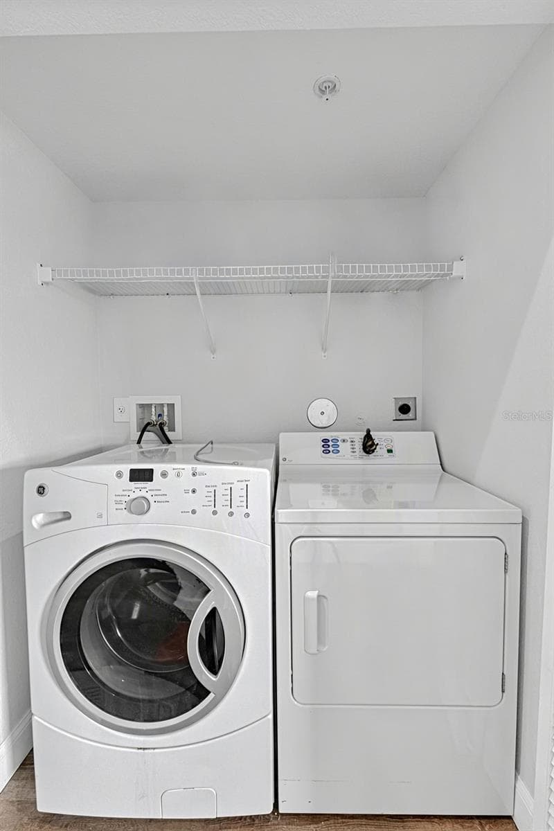 Closet laundry in main hallway - 101 NATURES WAY #1307, ROTONDA WEST