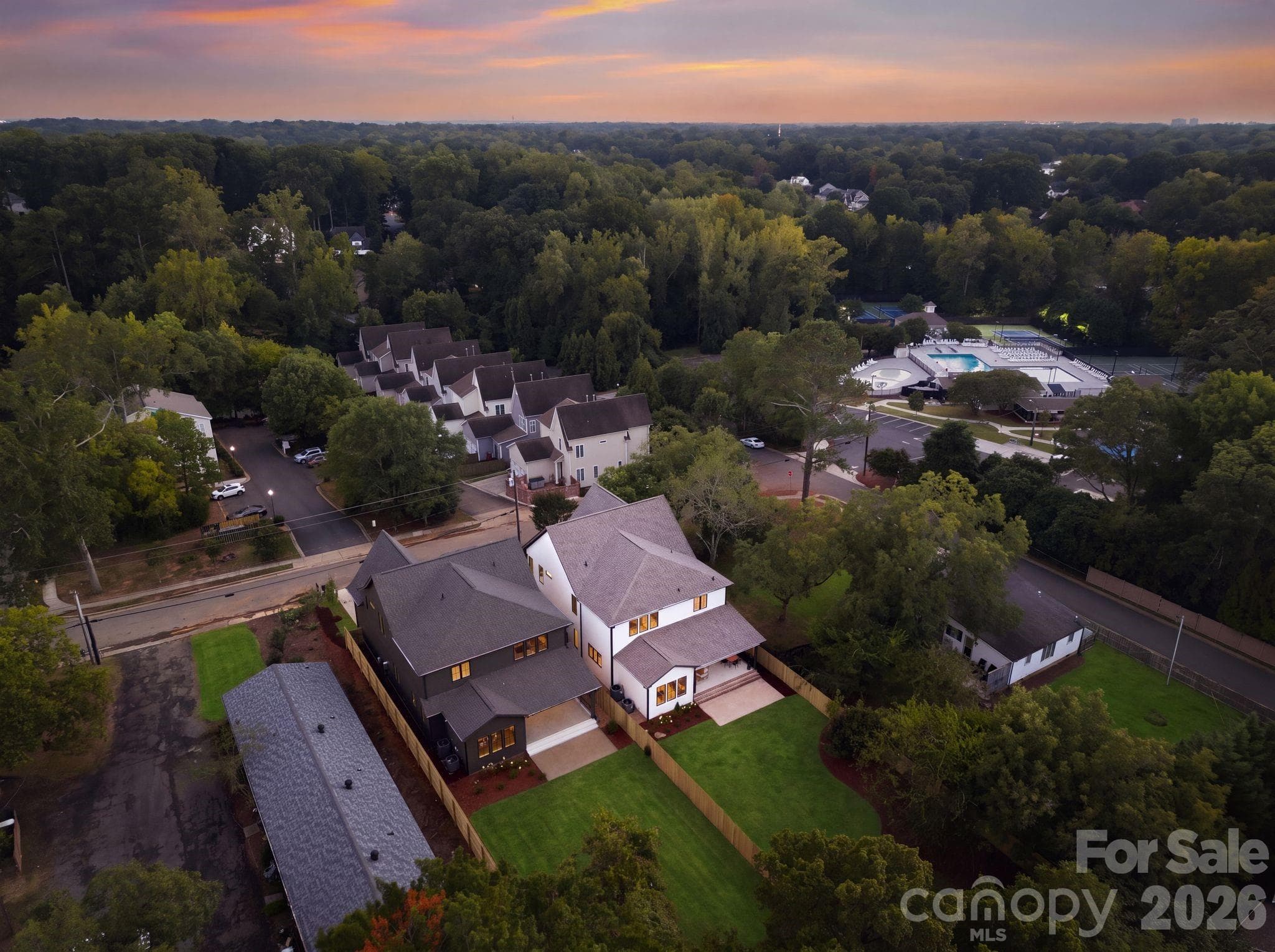 Aerial view - 1115 Lomax Avenue, Charlotte