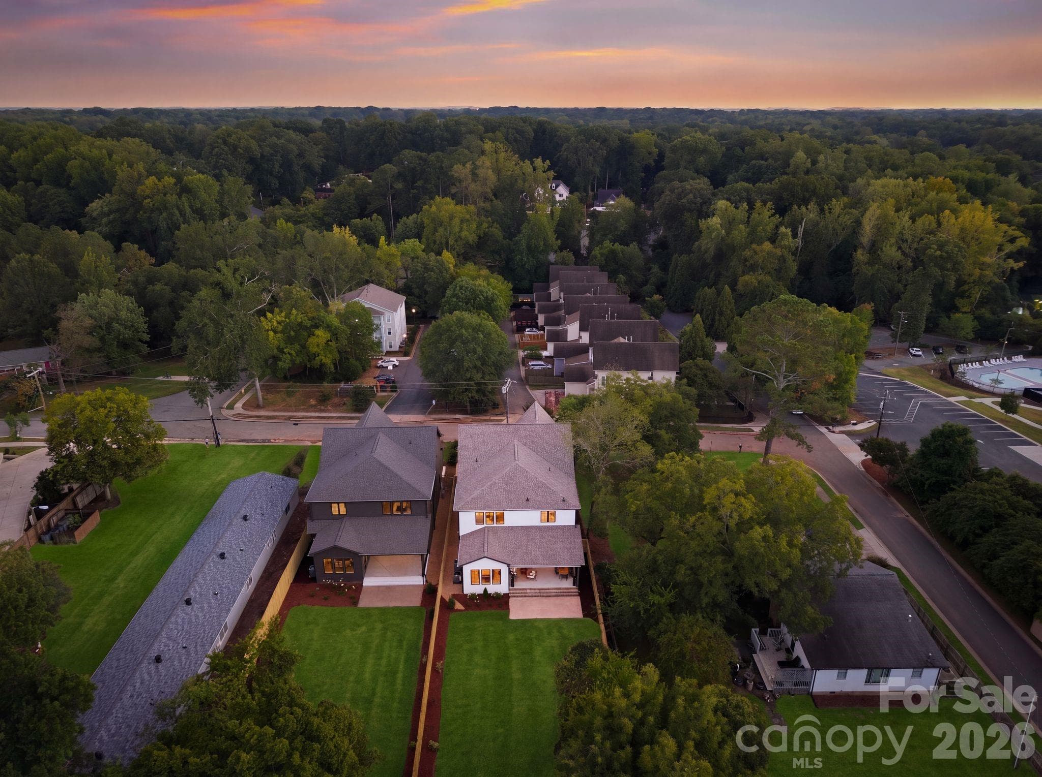 Aerial view - 1115 Lomax Avenue, Charlotte