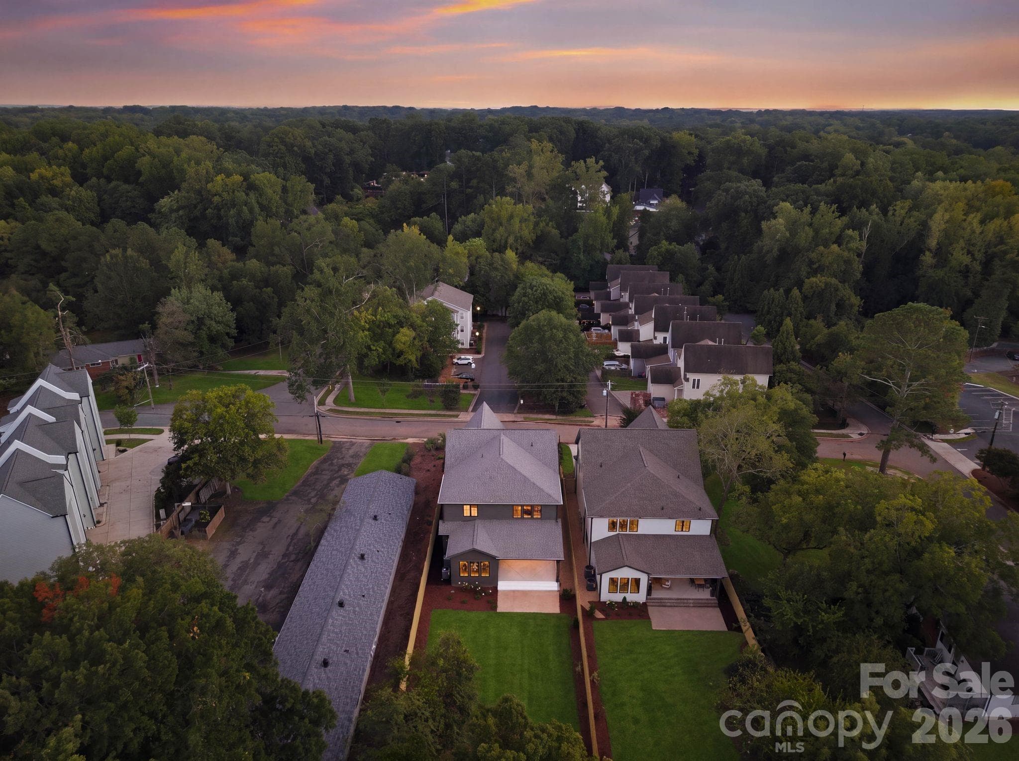 Aerial view - 1117 Lomax Avenue, Charlotte
