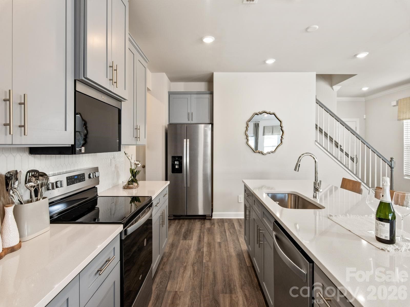 Photo is not of the actual home, but is an inspirational photo of builder’s model home and may depict options, furnishings, and/or decorator features that are not included - 12640 Russellwood Lane, Charlotte