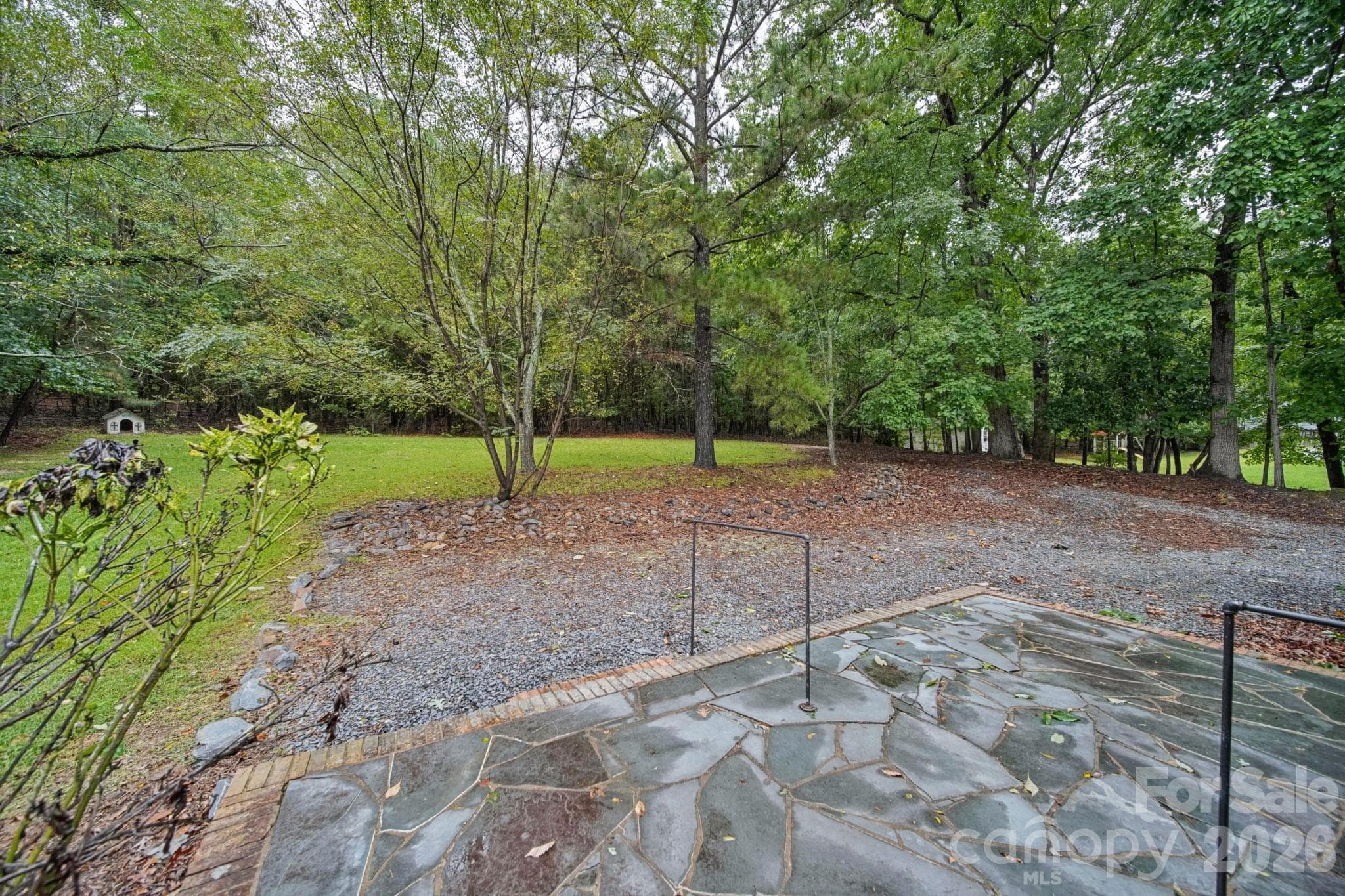 back yard and patio - 204 Breslin Street, Wadesboro