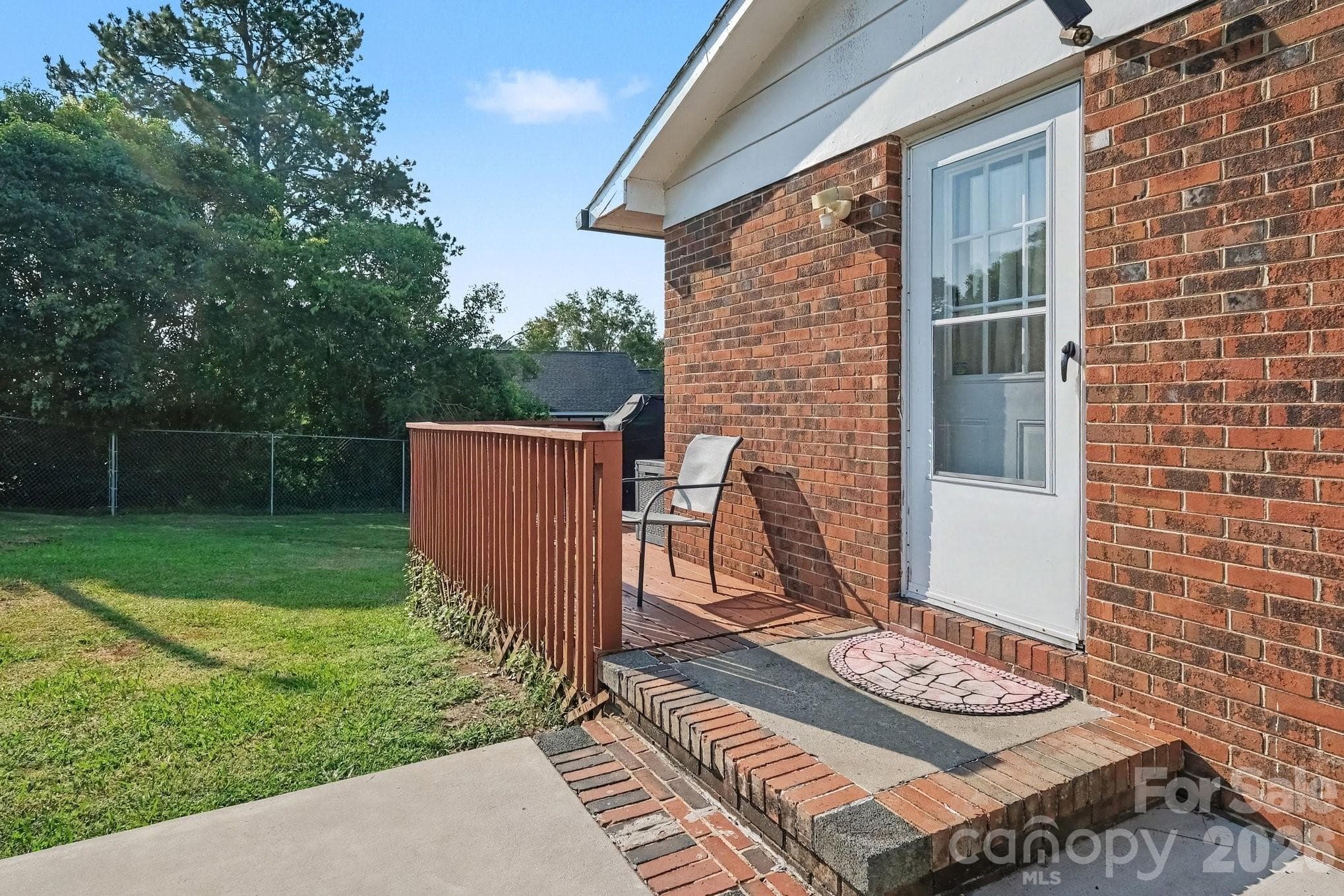 Side porch view that leads to the back porch - 645 Pine Ridge Road, Chester