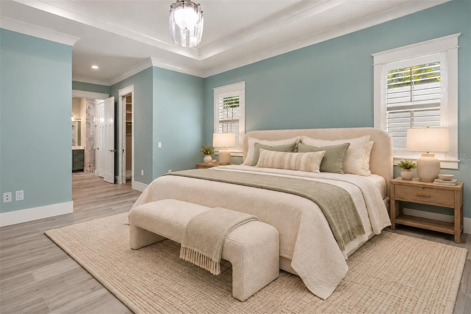 Virtually staged ground floor primary bedroom - 4024 11TH STREET CT W, PALMETTO
