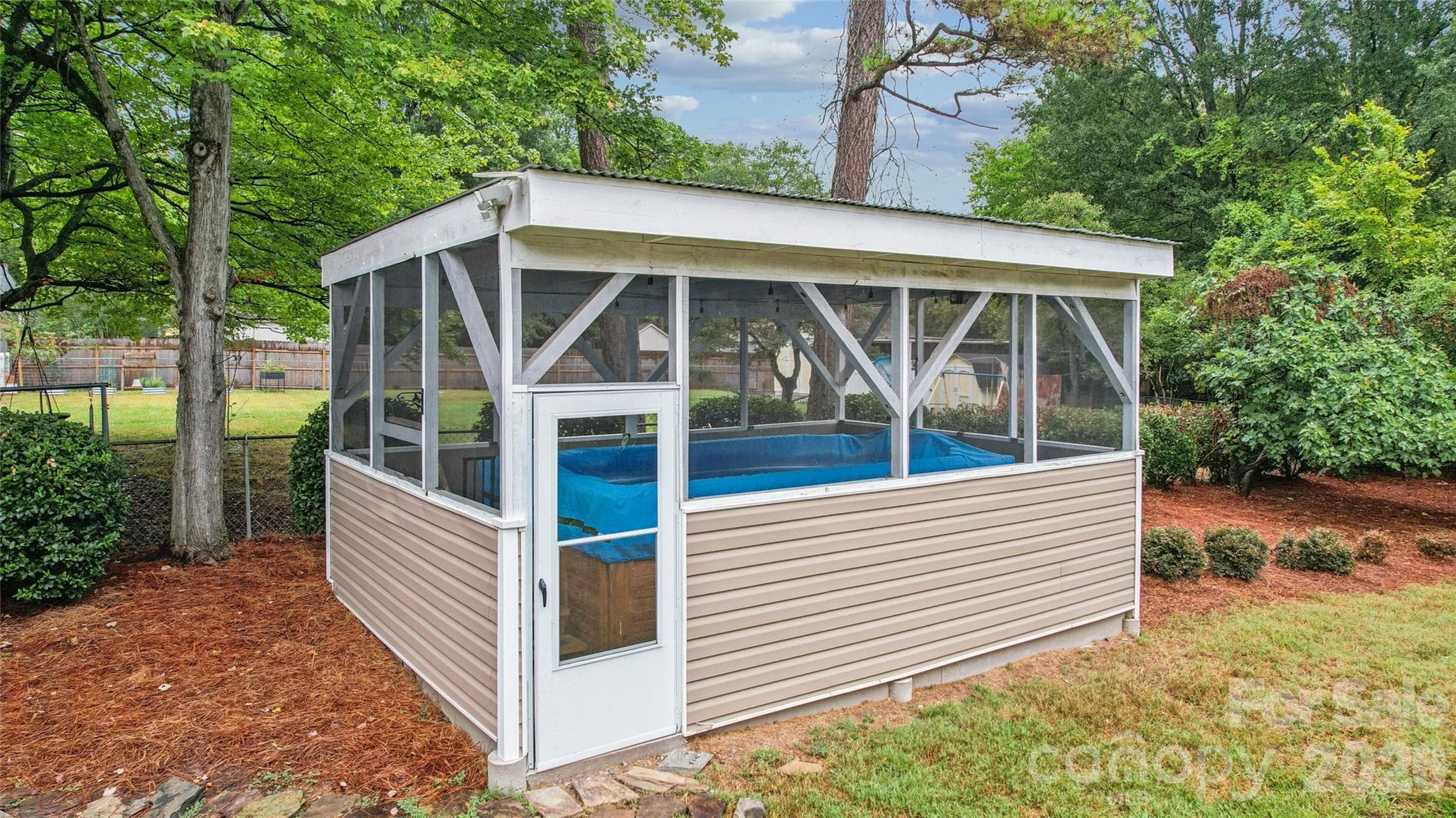 Covered swim spa. - 6501 Wheeler Drive, Charlotte