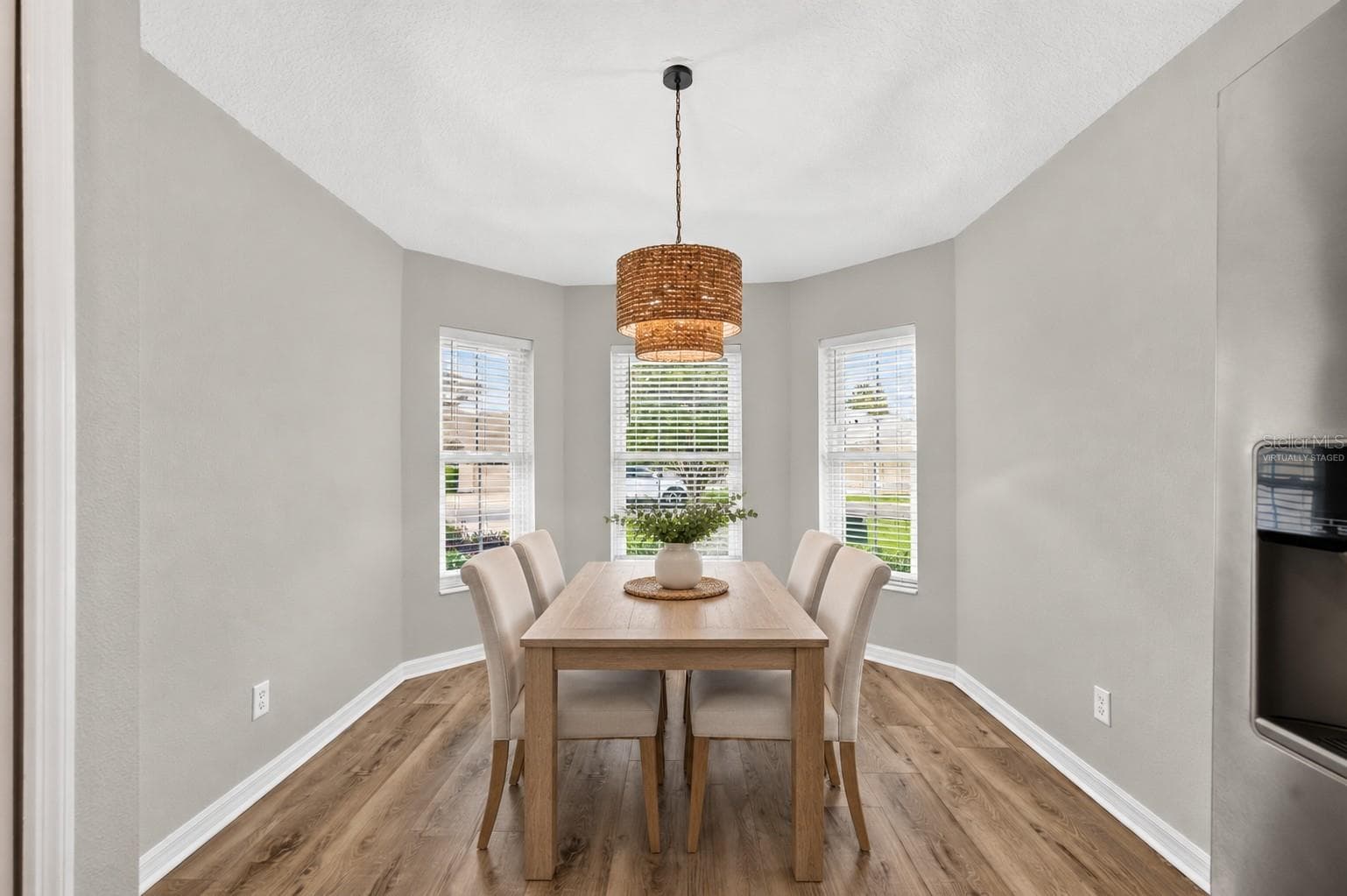 Kitchen - Breakfast Nook Virtually Staged - 27134 NOSTALGIA DR, LEESBURG