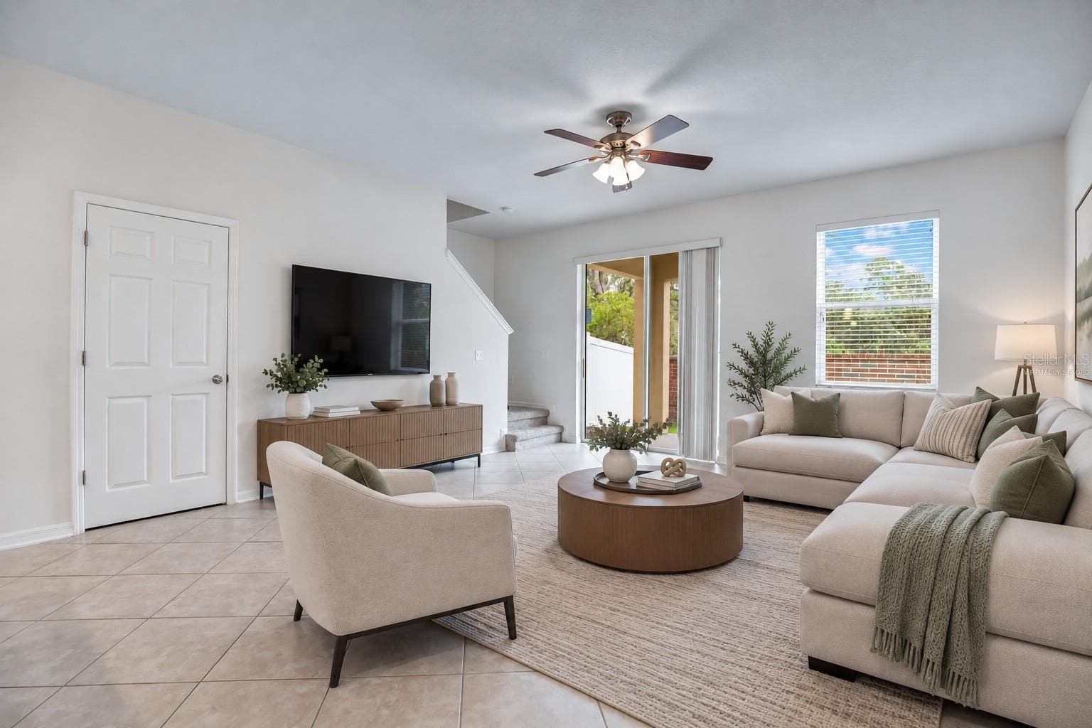 Virtually Staged - Living Room - 196 WINDFLOWER WAY, OVIEDO